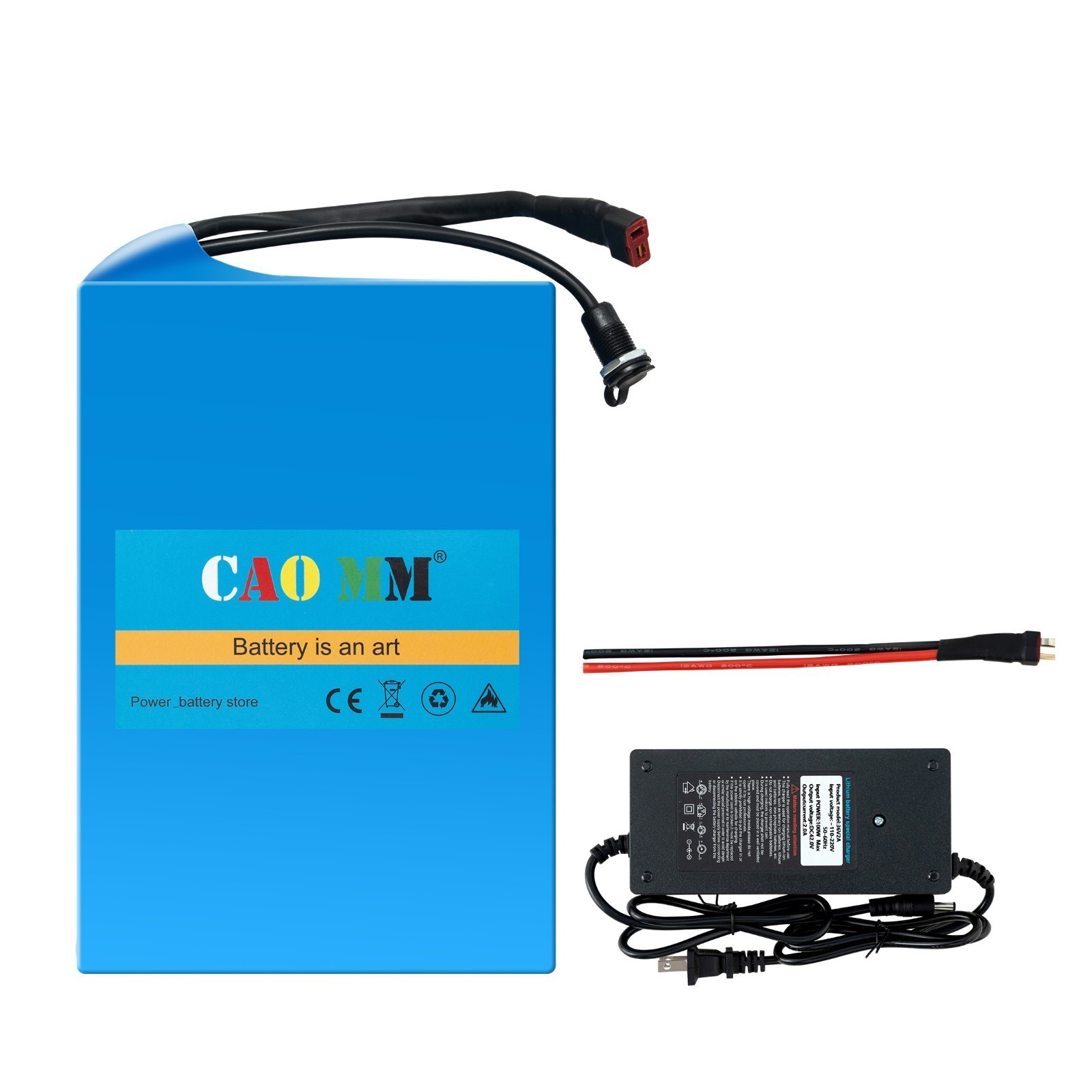 36V 14Ah eBike Lithium Battery For Electric Bicycle 100W-1000W Motor w/ 30A BMS