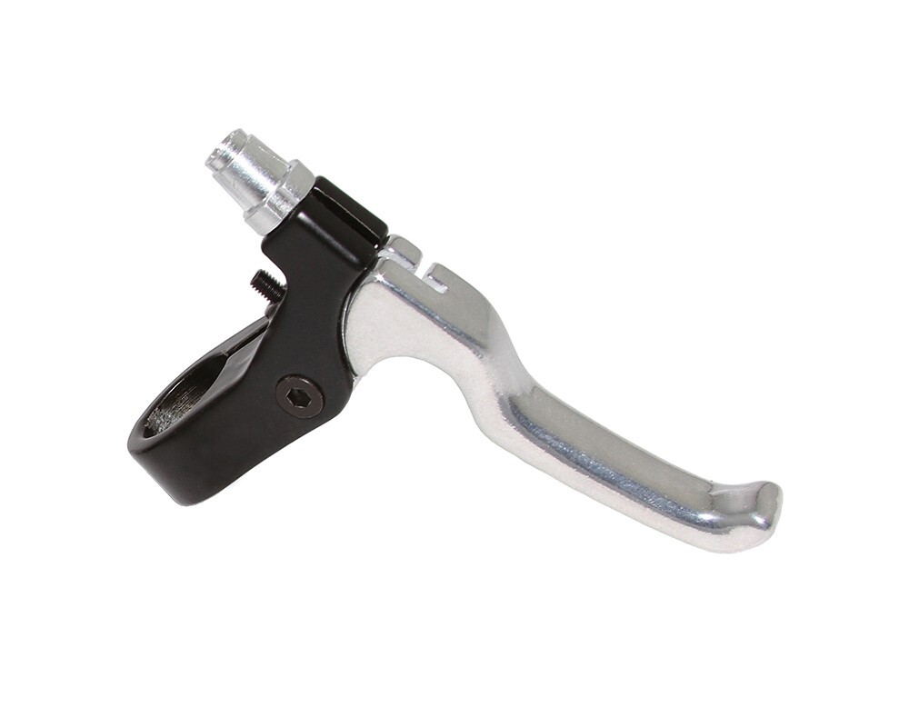 ALTA Bicycle 4 Finger Alloy 408 Bike Brake Right Lever Black/Chrome 22.2mm Clamp