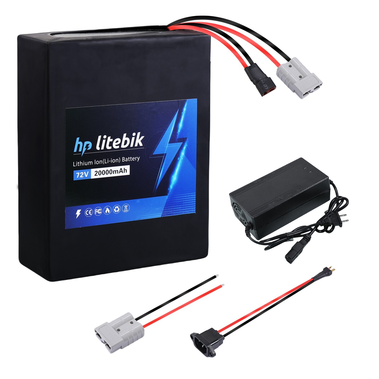 72V 20Ah Ebike Battery for 72V 200W – 3600W Electric Bicycle Bike Scooter Motor