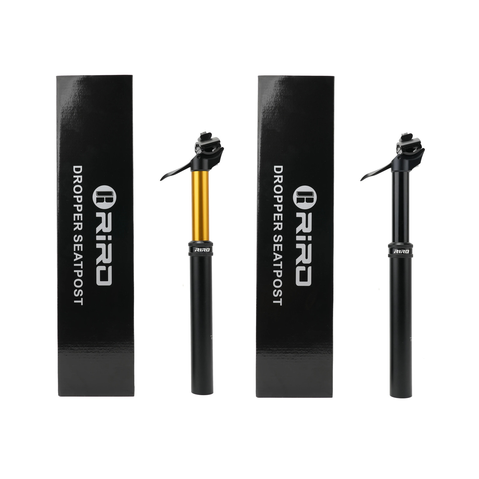 RIRO Bicycle Dropper Seatpost 27.2/30.9/31.6mm 100/125mm Travel Hydraulic Manual