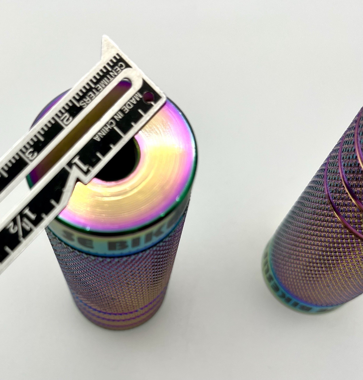 SE Bike Wheelie Pegs Alloy Steel Rainbow Big Flyer Mode Oil Slick BMX Bike