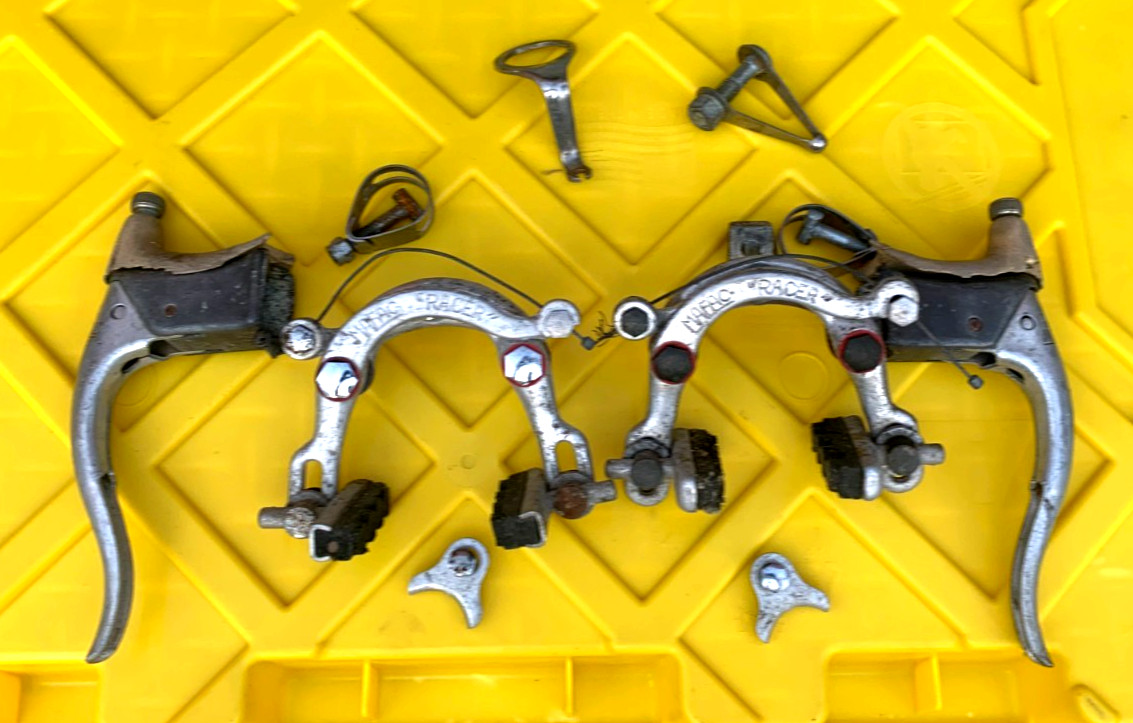 Vintage MAFAC RACER Centre Pull Brake Calipers + Levers Complete Set