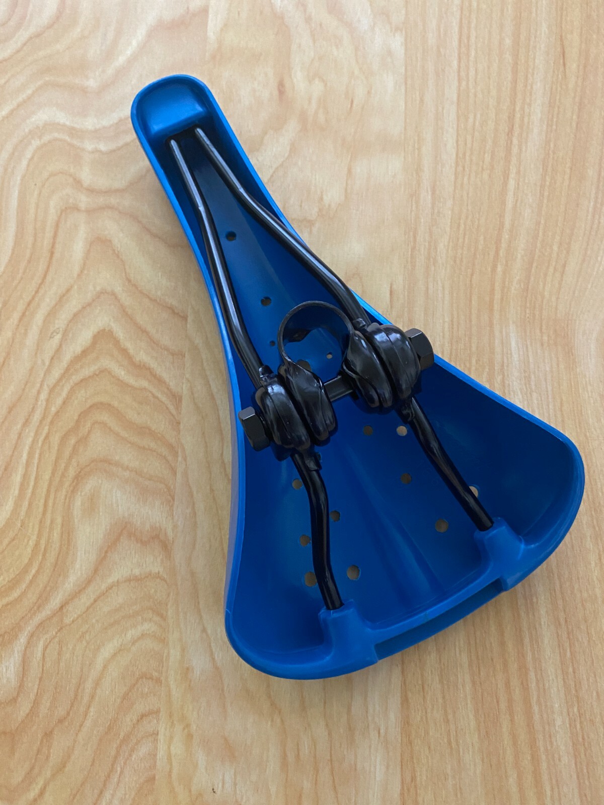 BLUE Viscount Dominator BMX Bicycle Seat- Old School Hard Shell saddle