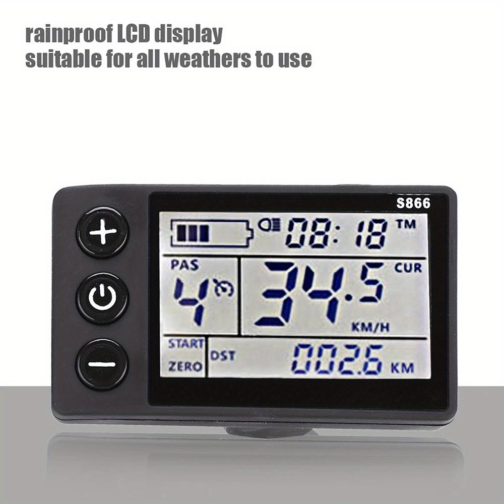 Durable Dustproof Modern Tech-Savvy Efficient Electric Bicycle Lcd Display Meter