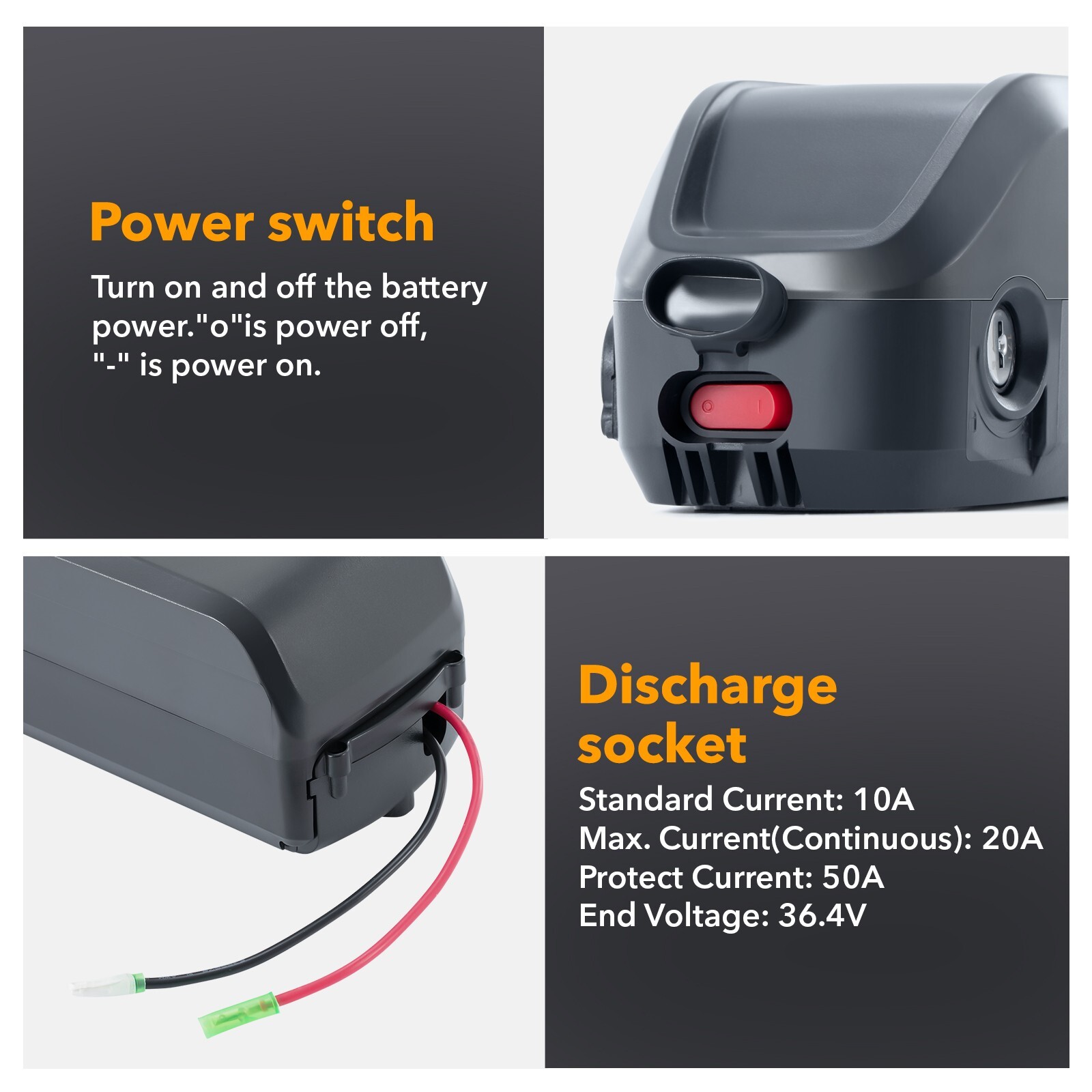 48 Volt Lithium Battery 48V 10.Ah Vivi Ebike Battery Viviebikes Bicycle Battery