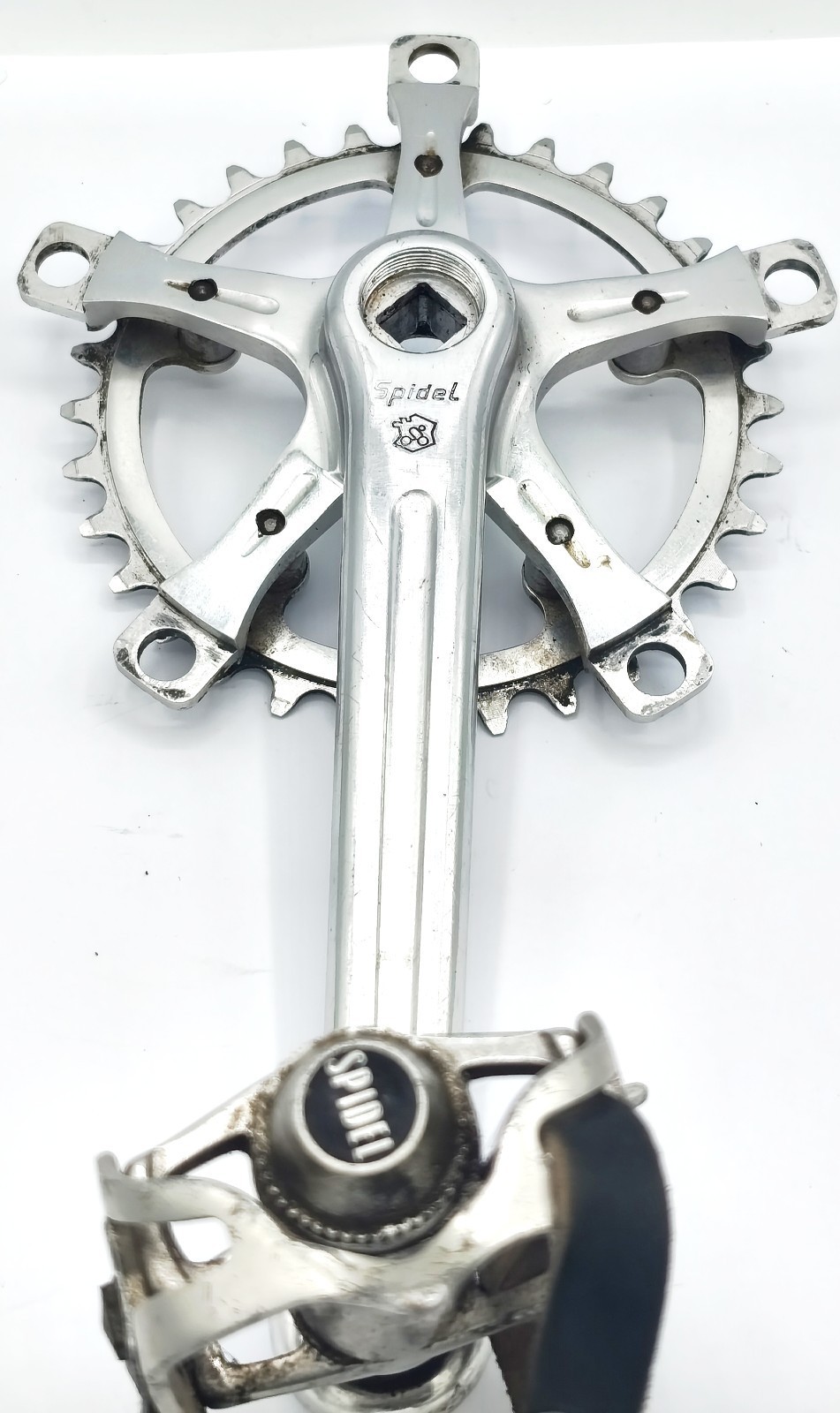 Stronglight 106 Spidel Triple Crankset 54 44 32 Vintage Pedals Christophe Bike