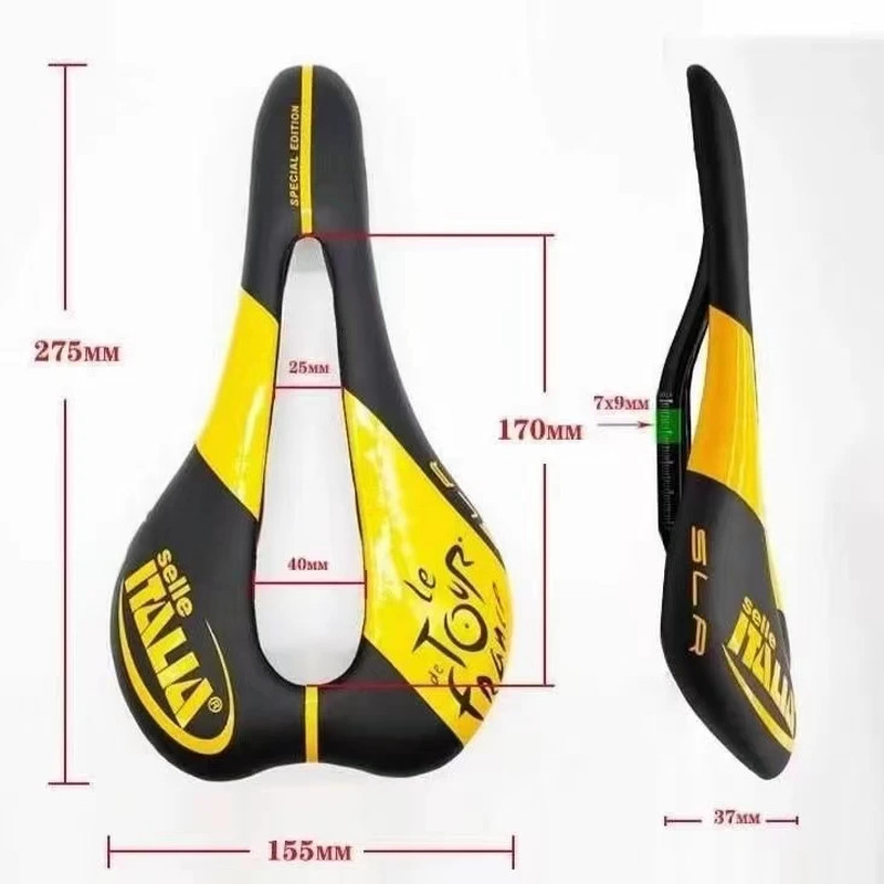 Full Carbon Fiber Bike Saddle Ultralight MTB Road Racing Seat Open Superflow
