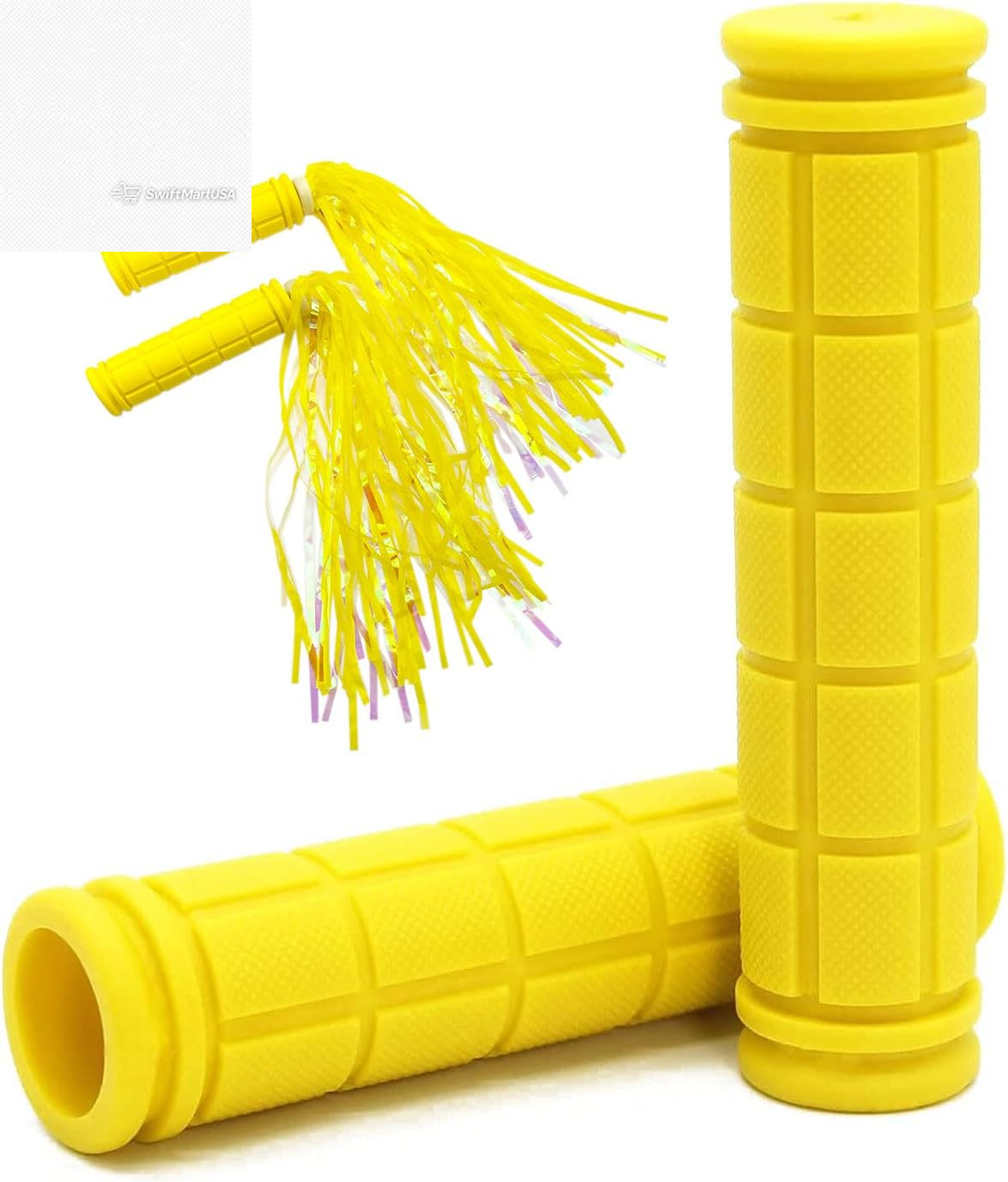 Kids Bike Handlebar Grips with Tassel Streamers Girls Boys Bicycle Scooter BMX