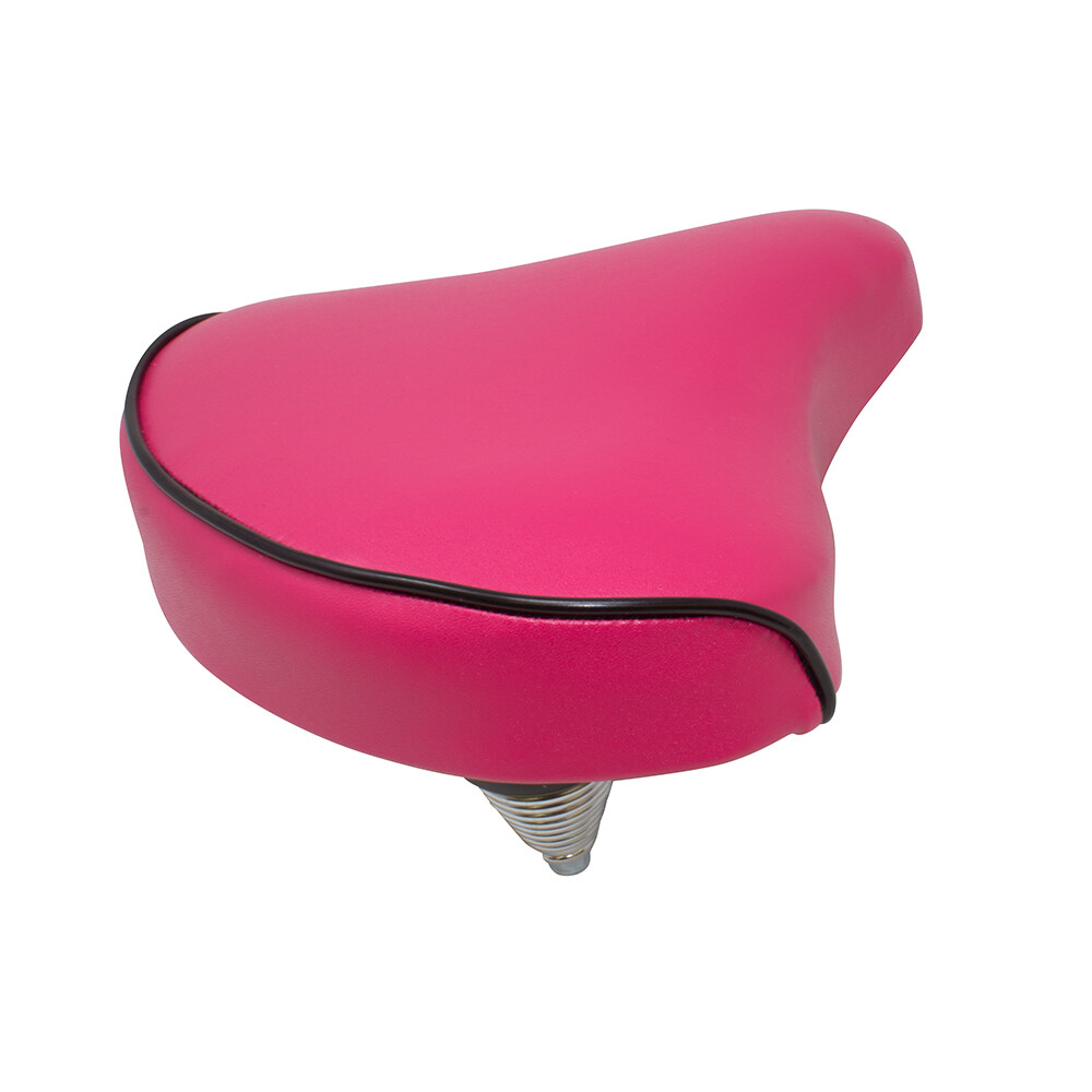 NEW! Vinyl Beach Cruiser Large Saddle Bicycle Seat 209 Bike Seat Dark Pink