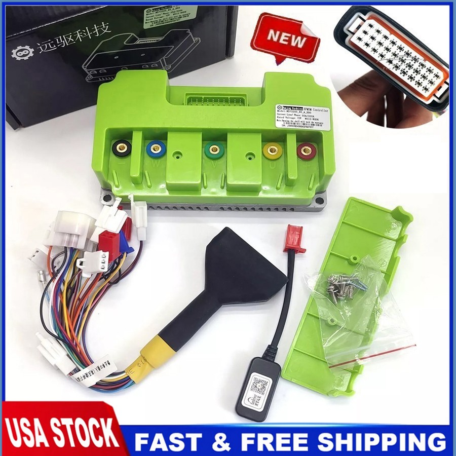For FarDriver ND72200 Controller W/Bluetooth 55A Battery, 200a Phase , 48-72V US