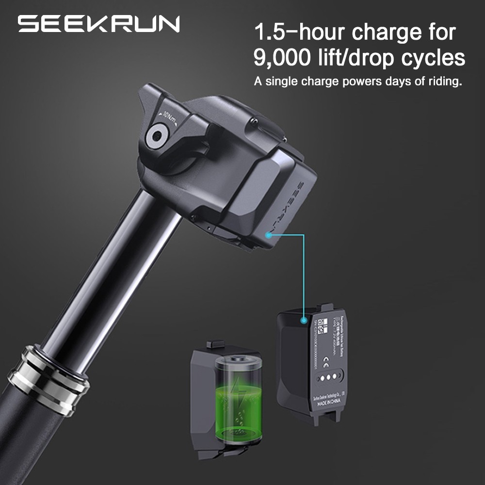 SEEKRUN S7 Wireless Dropper Seatpost Bicycle Bluetooth Seat Post 120/150/175mm