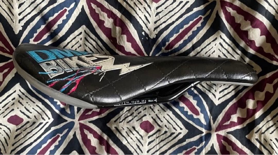 DMRBIKES Black Quilted Saddle Used Good Condition 10 Years Old