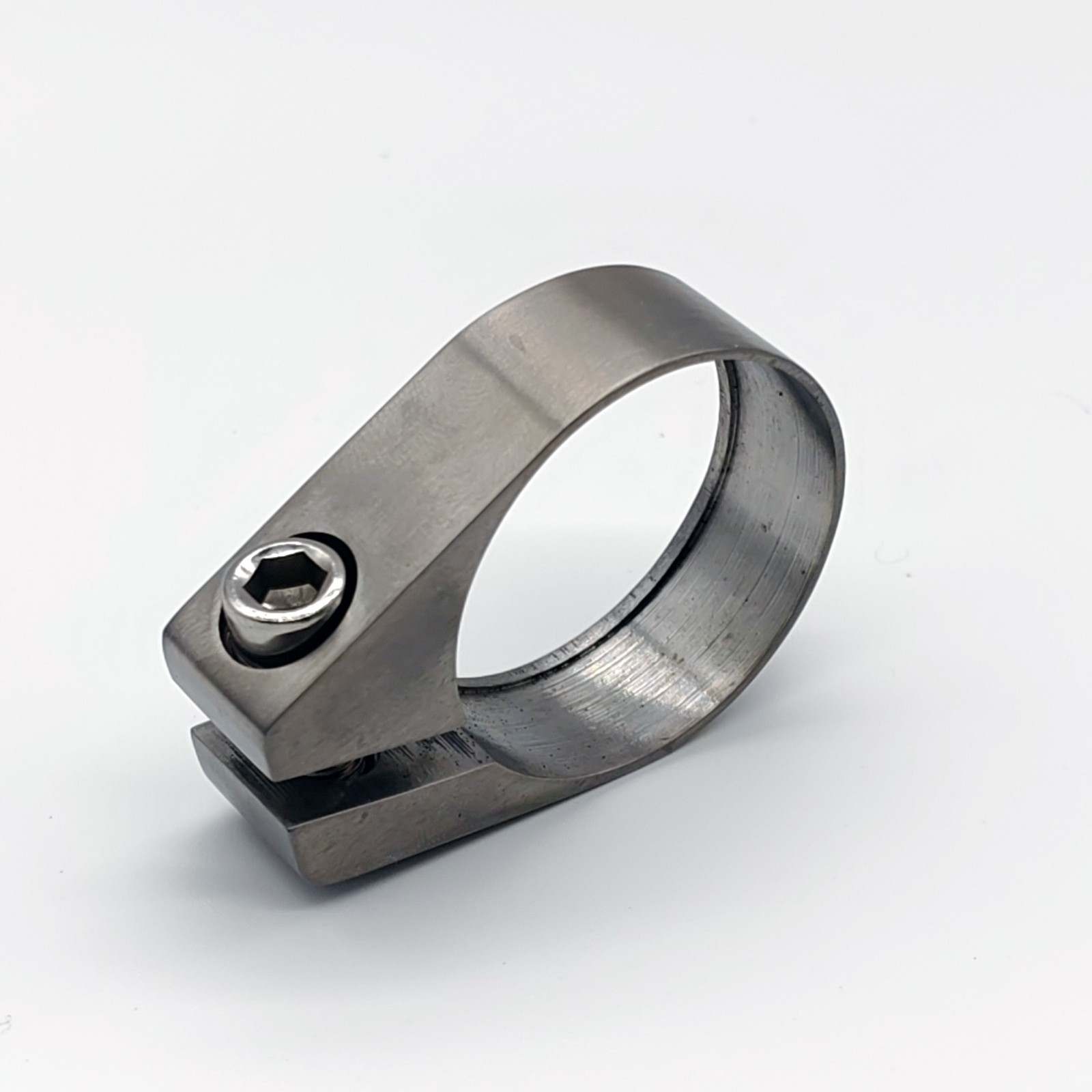 Titanium Seatpost Clamp Bike Bicycle GR5 Ti6Al4V 31.8/34.9mm Raw Color