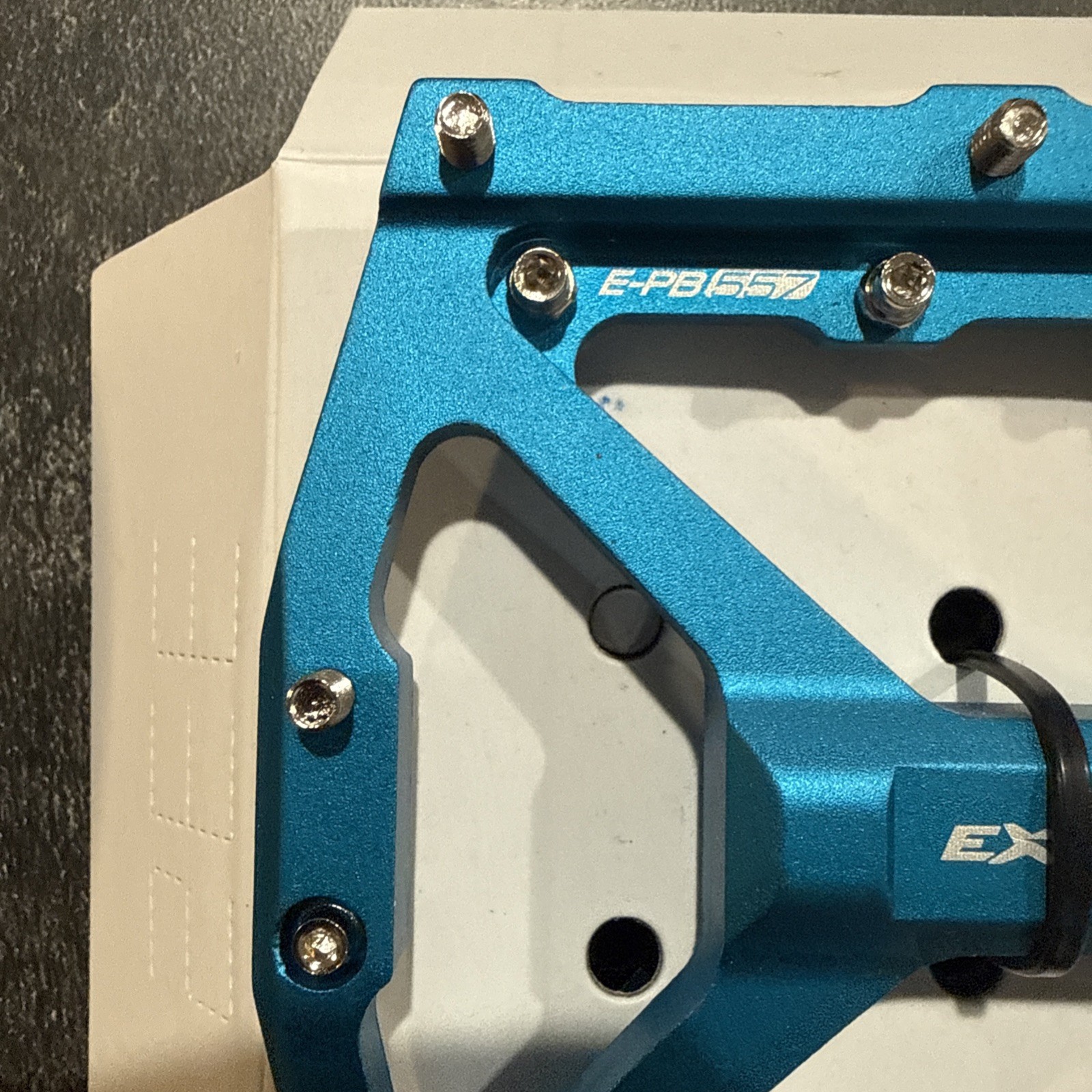 Exustar Pedals EPB557BL Turquoise Blue Aluminum 14oz/pr NIB NICE!
