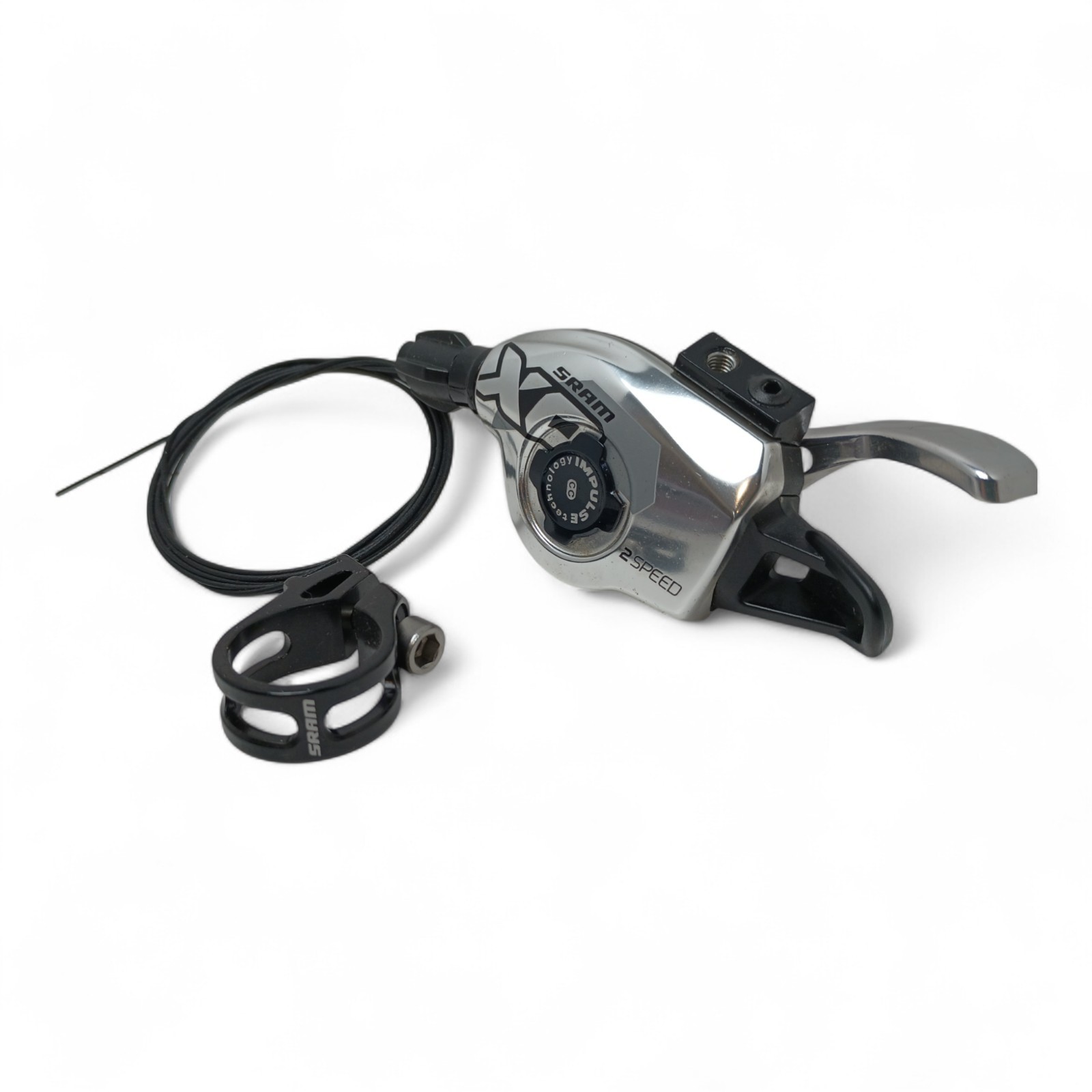SRAM XO 2 Speed Chrome Silver Left Hand Shfiter MTB RETRO NOS