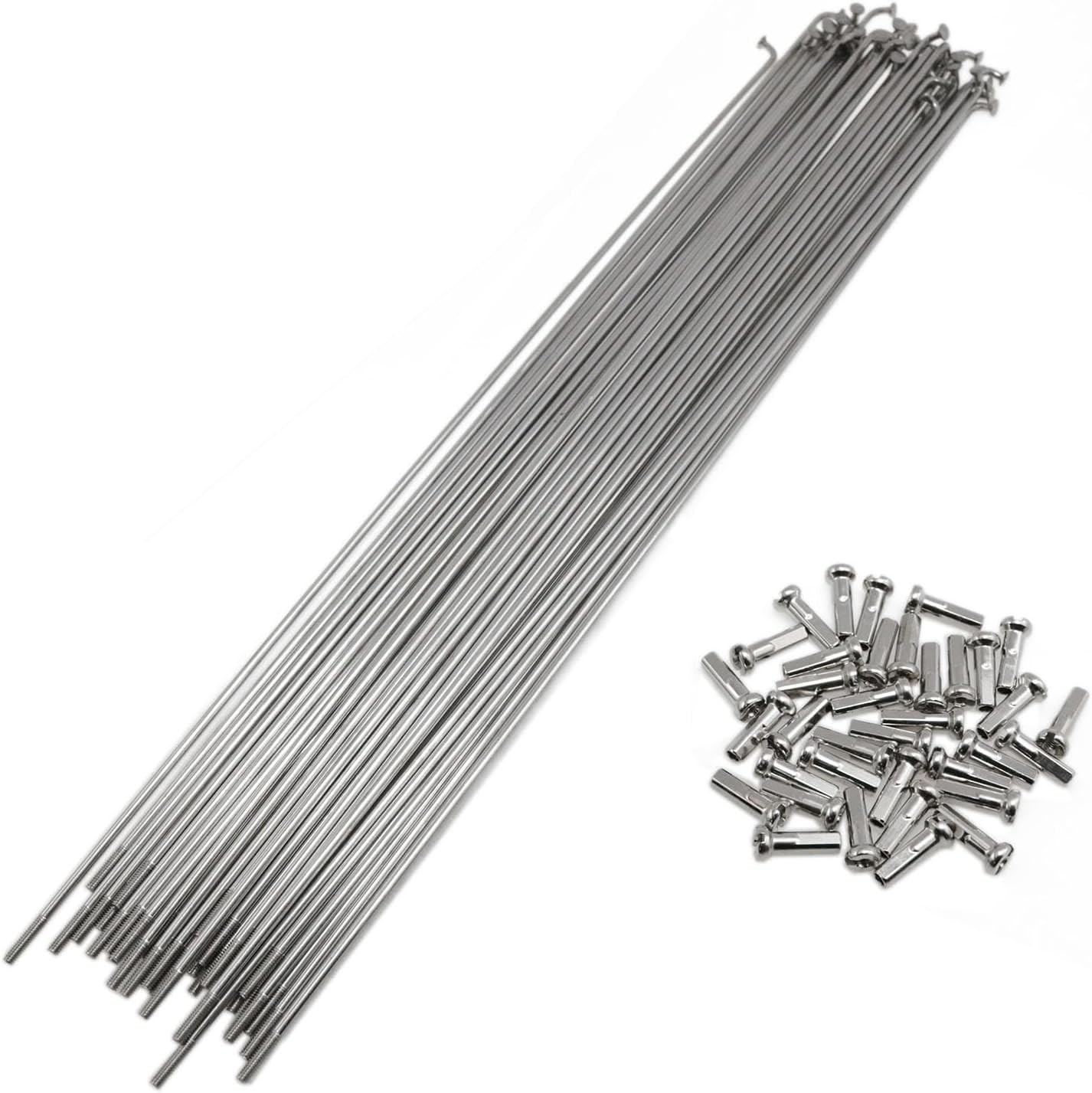 Stainless Steel Spokes 260mm/10.2 Inch Bicycle Spoke 14G MTB Bike Spokes Moun…