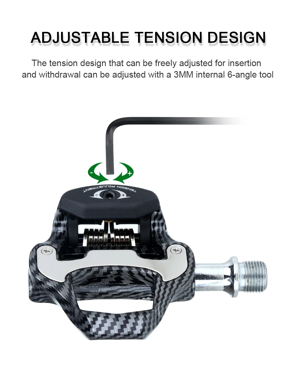 Road Racing Bicycle Footrest Cleat Pedal Carbon Fiber Footrest with Spd Clip