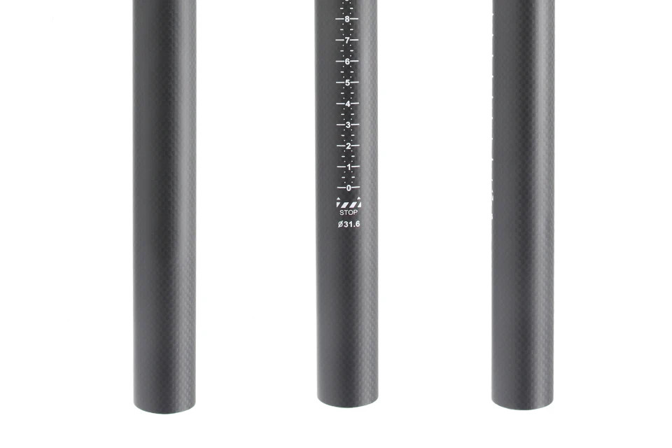 Folding Bicycle Seat Post, 0 Degree, Carbon Bike Seatpost, 34.9mm x 400 mm