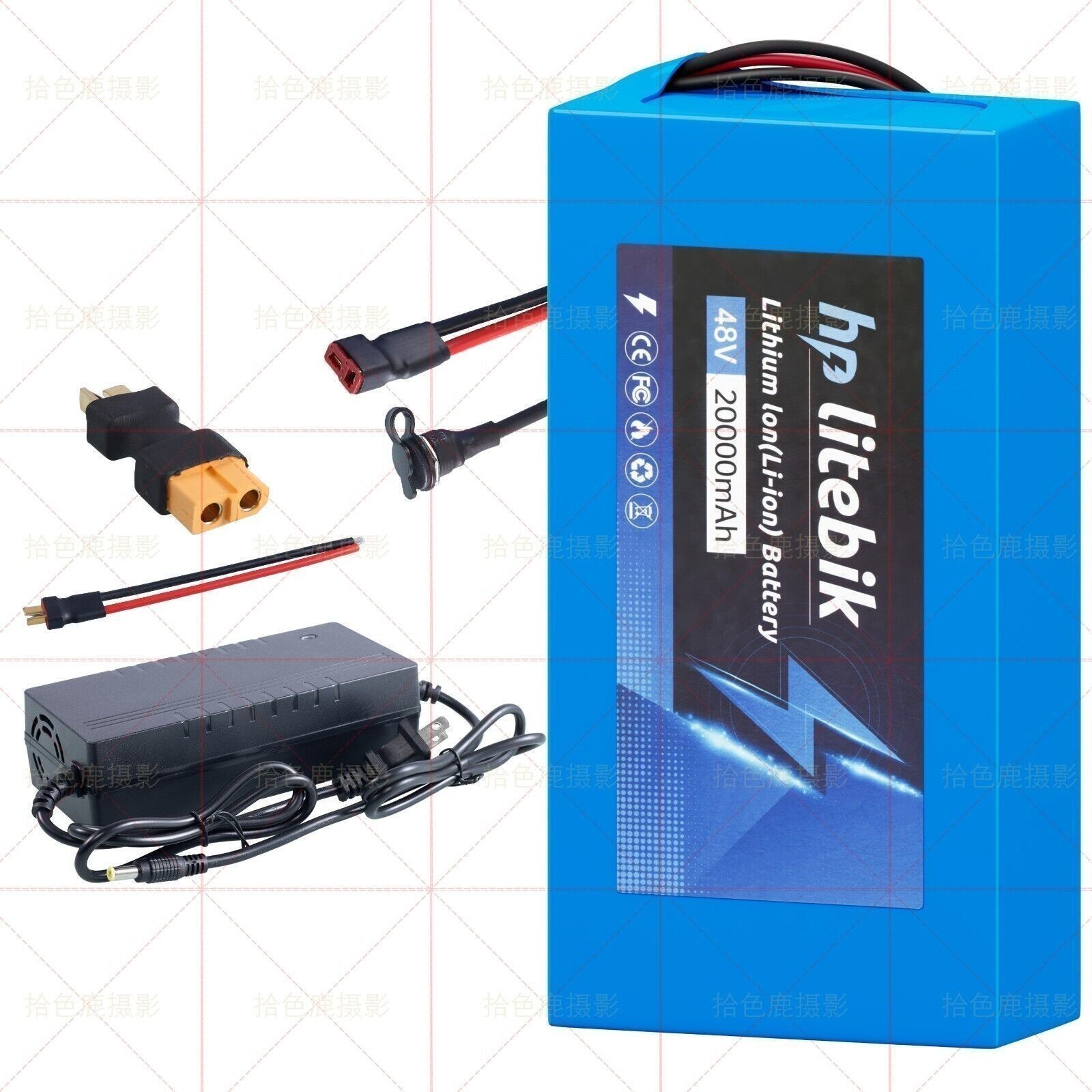 36V 48V 8/10/14/20AH Lithium Battery BMS For 100W-2000W Ebike Electric Bicycle