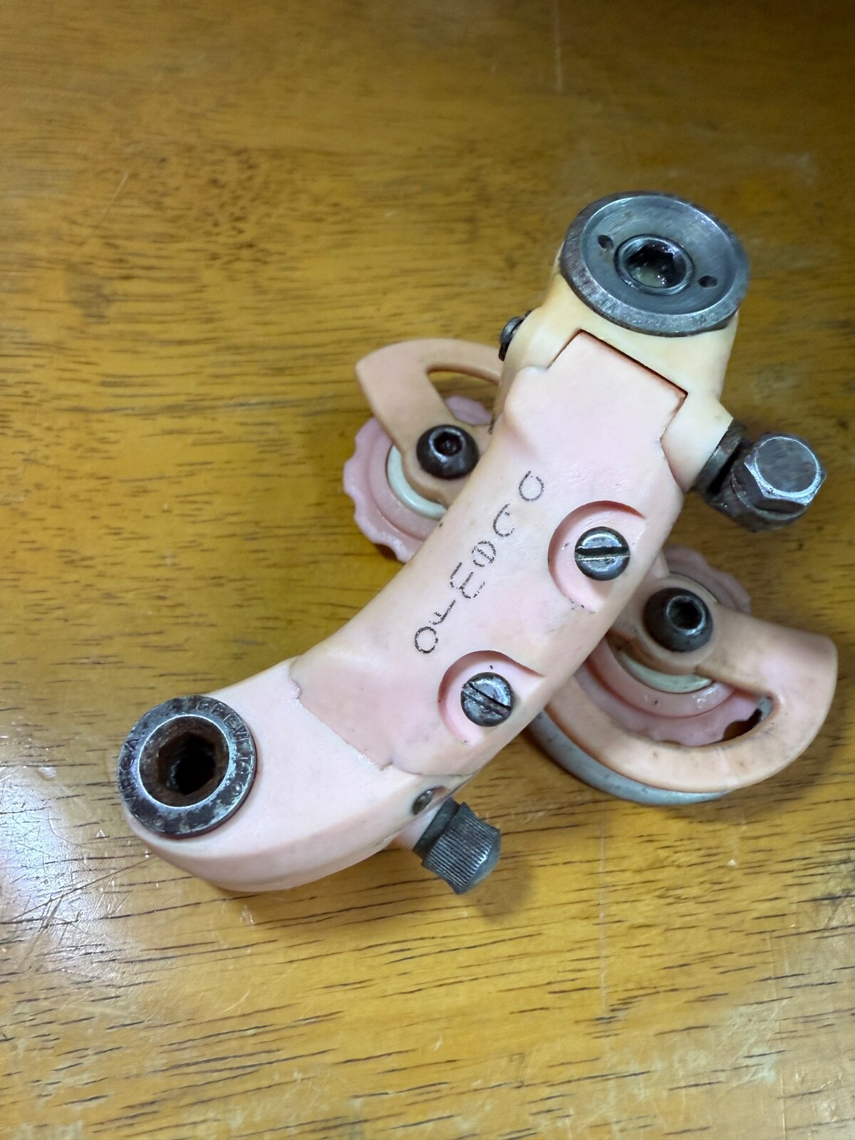 Ofmega Mistral Pink Short Cage Rear Derailleur Vintage made in ITALY CAMPAGNOLO
