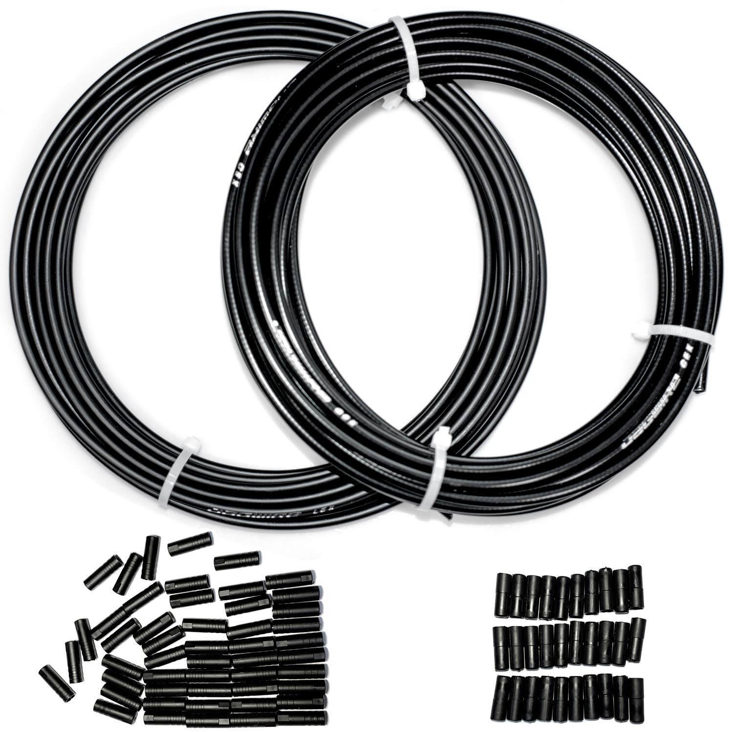 Bicycle Brake Cable Housing And Bike Shift Cable Kit Wire Ferrules Set