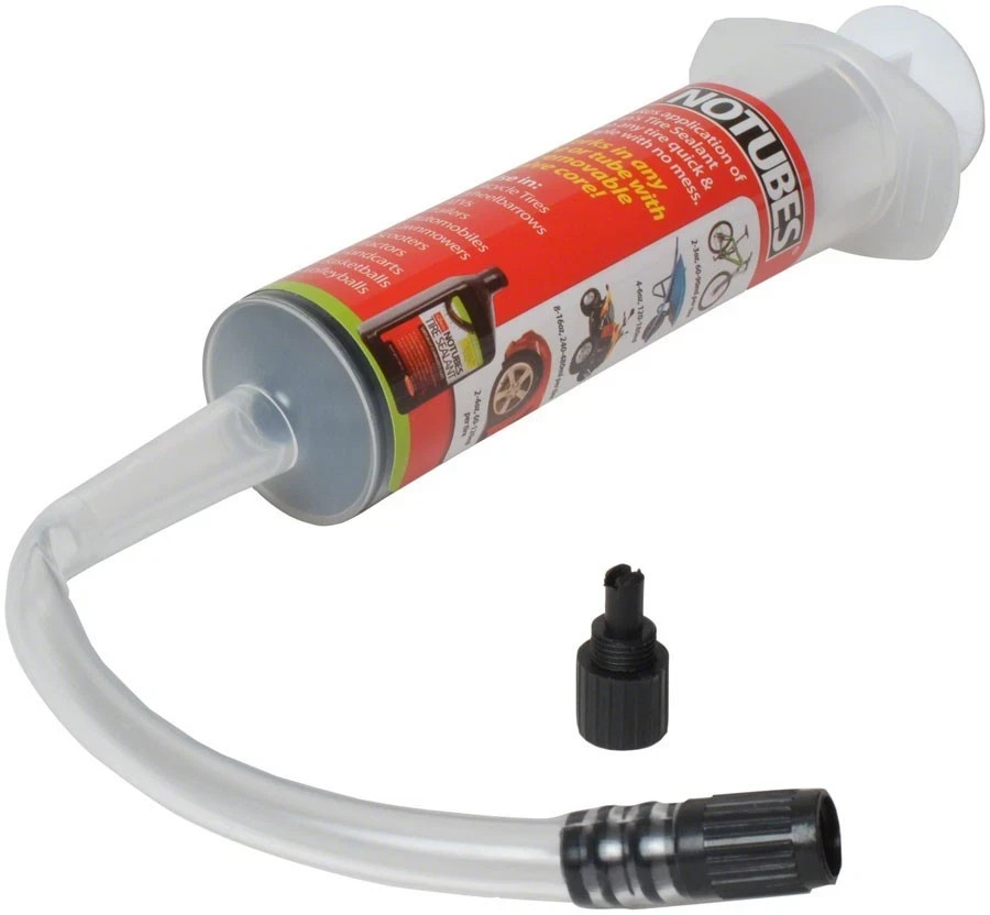 Stan’s No Tubes Tire Sealant Injector Syringe – Presta – Schrader – BMX – MTB
