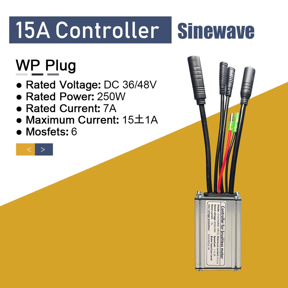 E-bike Controller 36V48V 250W-1000W Squarewave/Sinewave Controller Waterproof