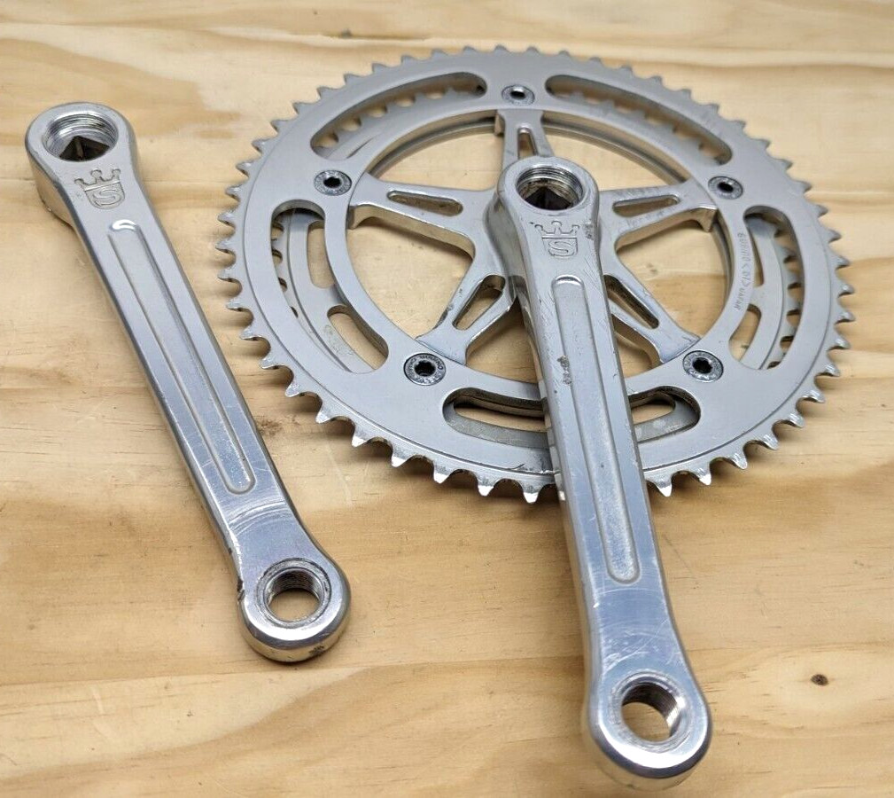 VINTAGE Sugino Mighty Competition Crankset – 171mm – 51/44 Double – Road
