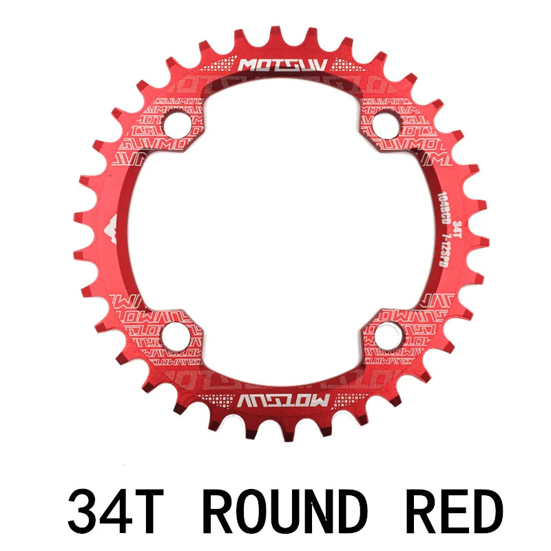 MTB Bicycle Round Narrow Wide Chainwheel 32T-38T 104BCD Circle Chainring