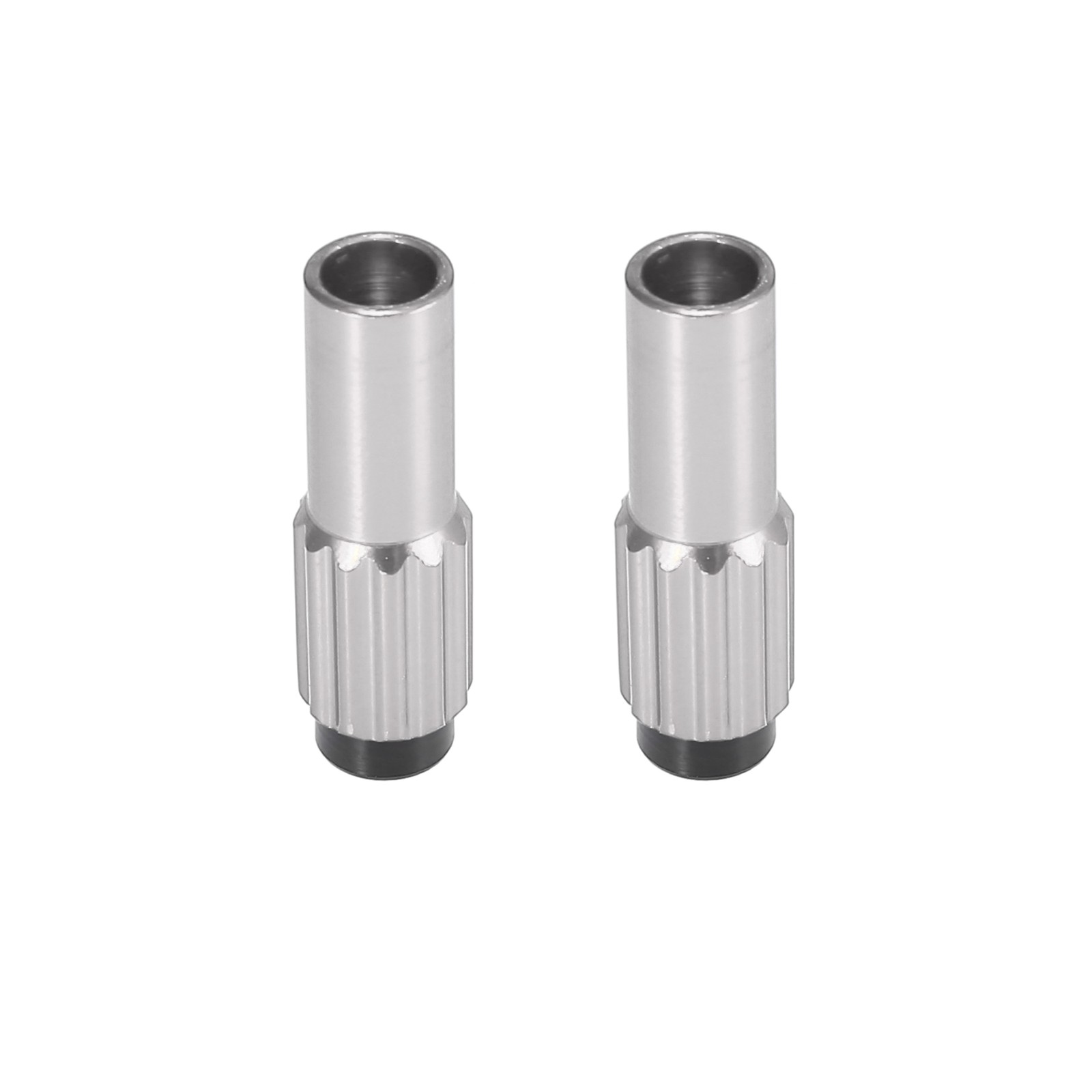Universal Bicycle Cable Adjuster Bolt Brake Gear Shift Silver Tone Pack of 2