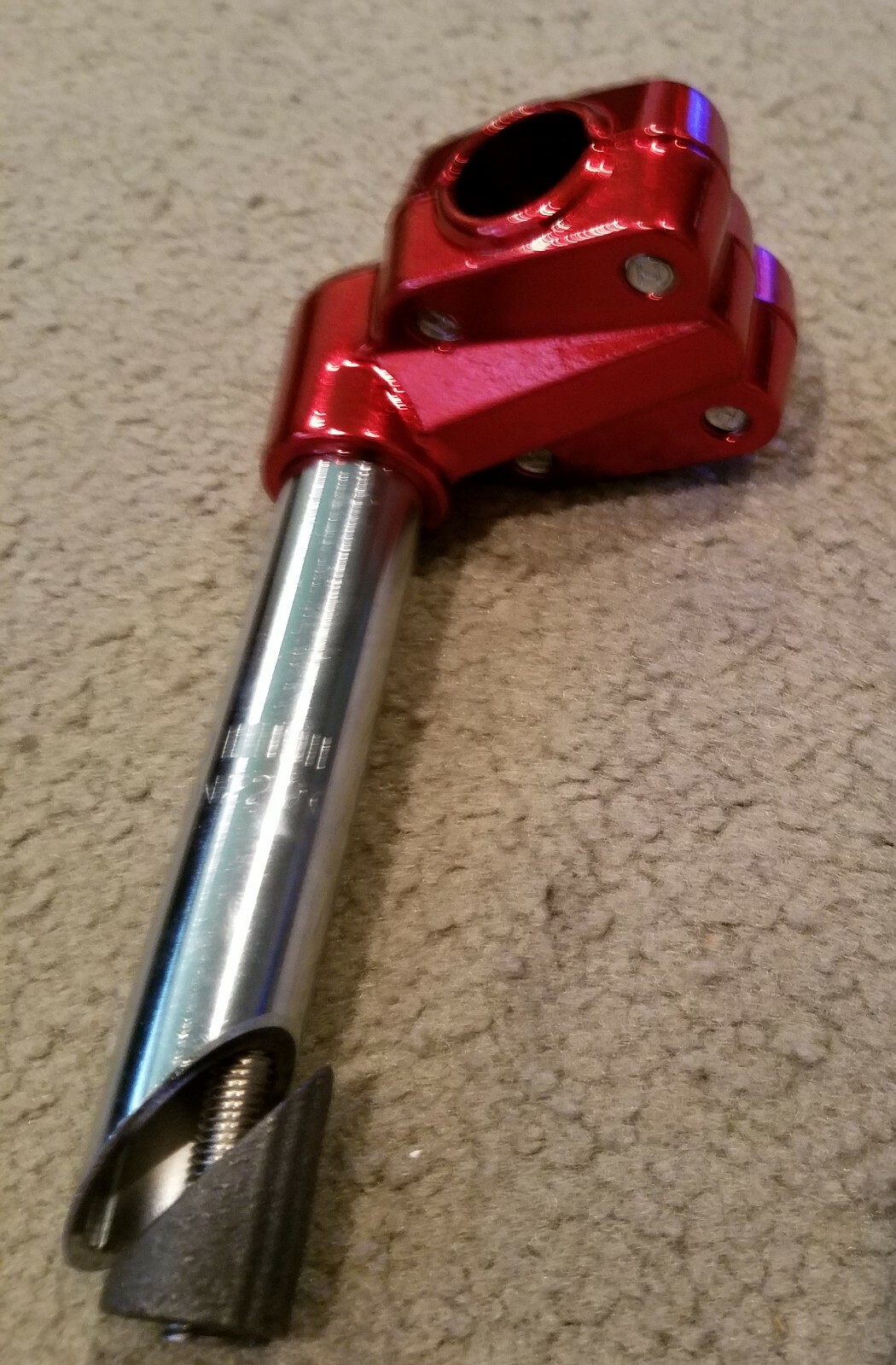 NEW BMX FREESTYLE BICYCLE GOOSENECK STEM 21.1mm RED , CRUISERS, SCHWINN’S