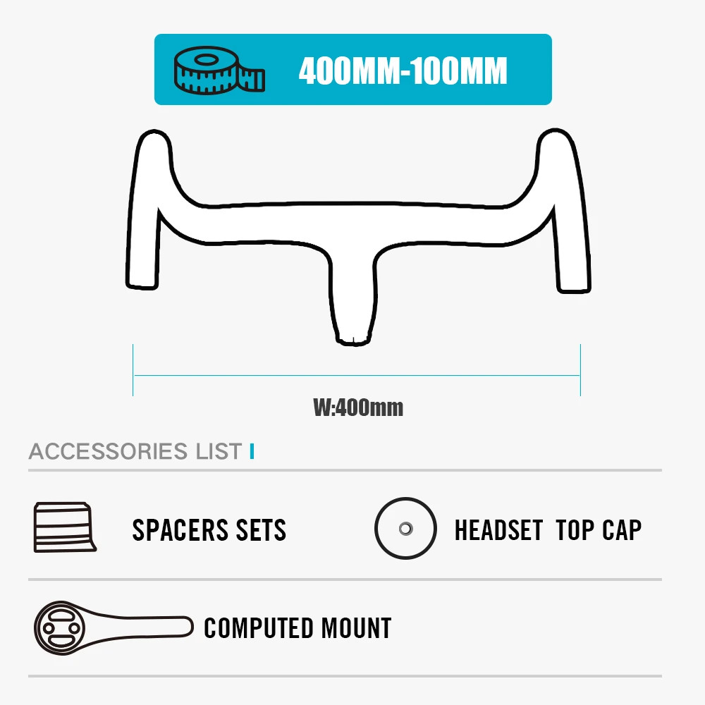 Carbon Road Bike Integrated Handlebar Inner Cable Routine Bent Bar Bicycle Parts