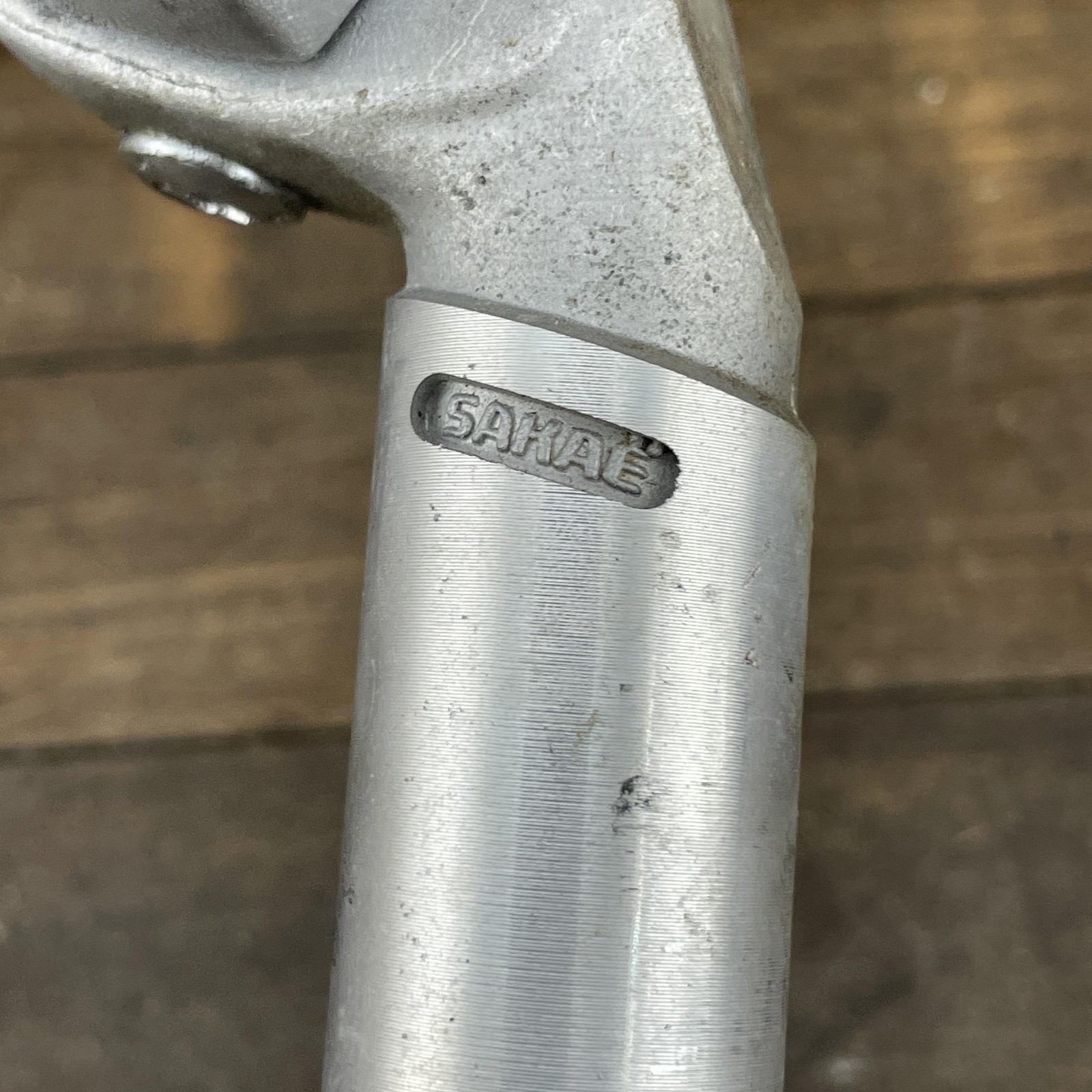 Vintage Sakae SR CR Seatpost 26.6mm Alloy Japan Road Bike Silver 305g G88 1980s