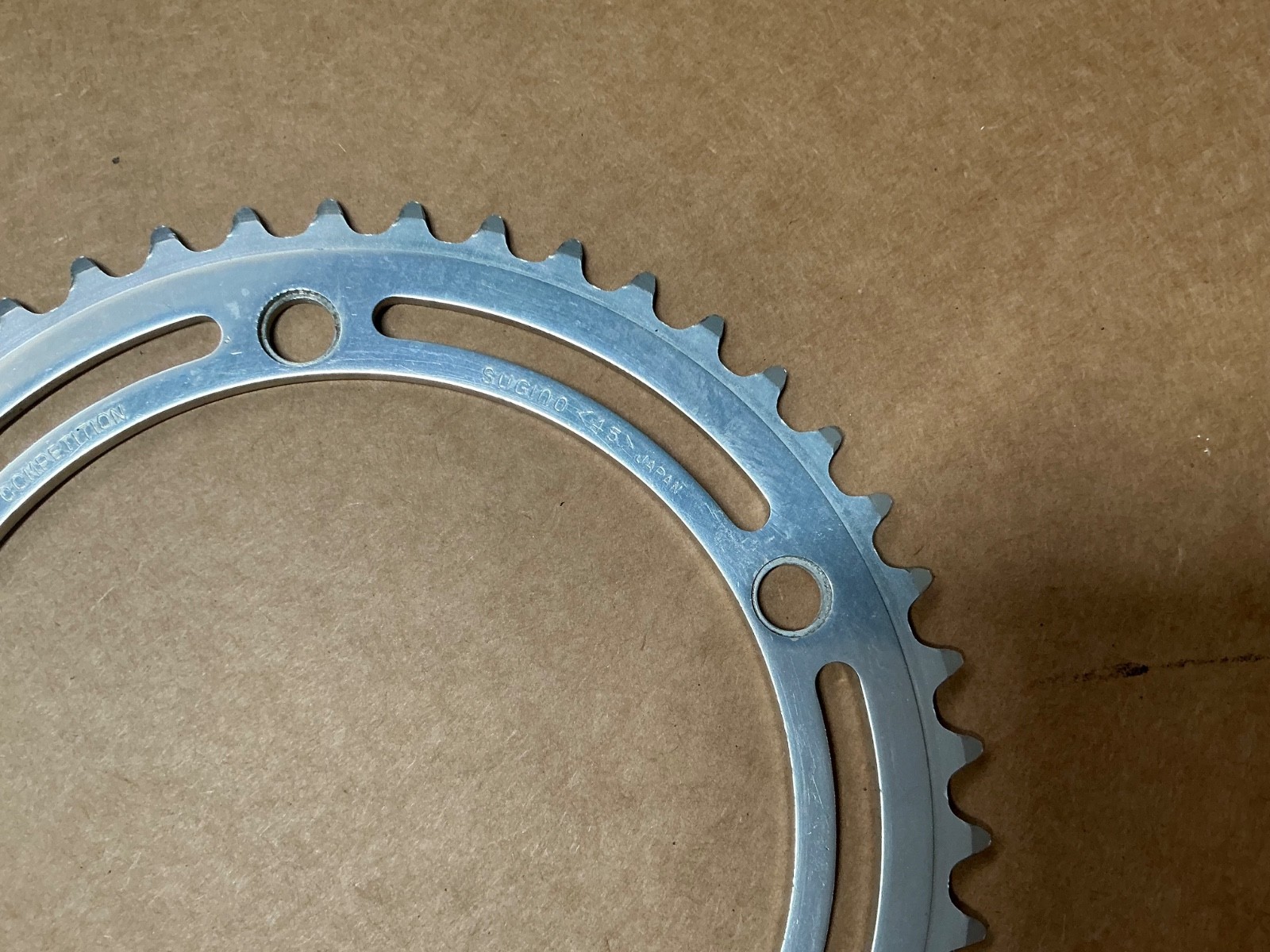 Sugino Mighty Competition Chainring 45 Tooth 144mm BCD 3/32” Vintage Road Japan