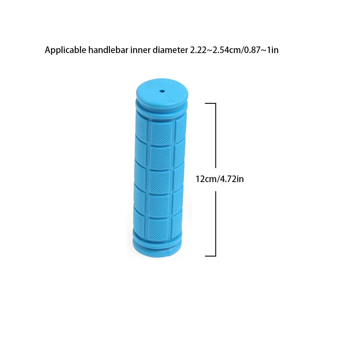 1 Pair Kids Bike Grips Anti-Slip Rubber Handlebar Small, Sky blue
