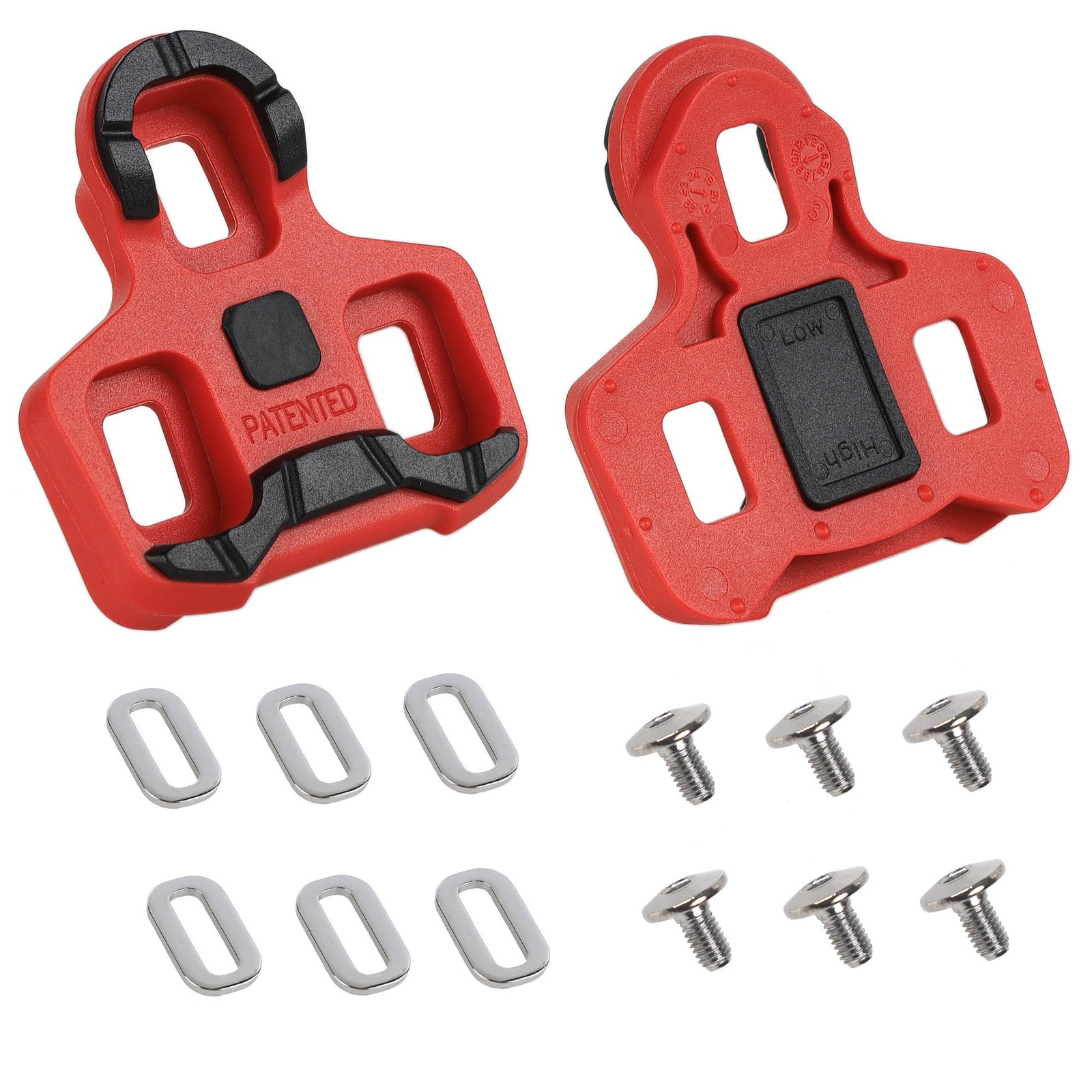 CyclingDeal Road Bike 7 Degree Cleats Set Compatible with Look Keo
