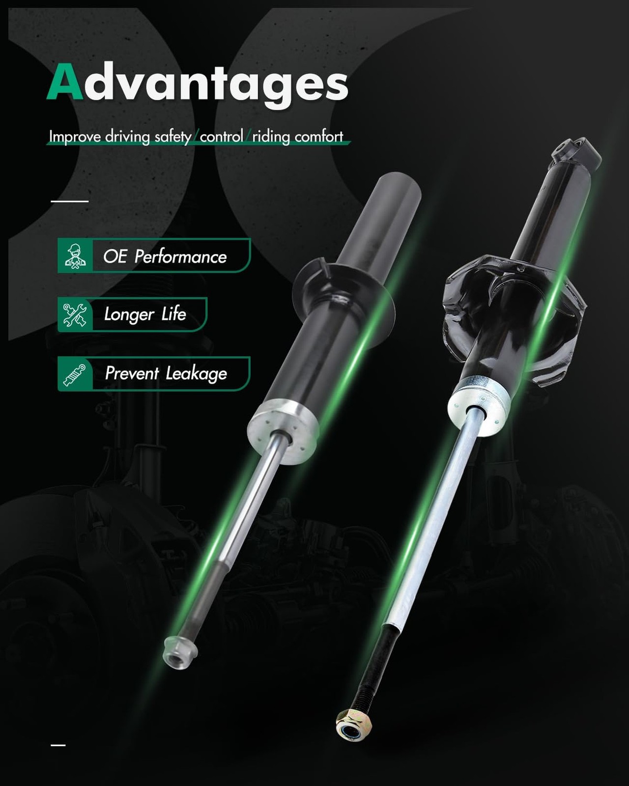 SCITOO Full Set Shocks for CRV, Shocks Absorbers and Struts Fits 1997 1998 19…