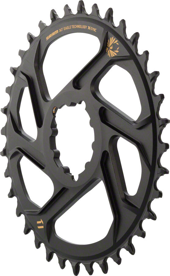 SRAM X-Sync 2 Eagle Chainring 36t Direct Mount 10/11/12-Speed Aluminum Black