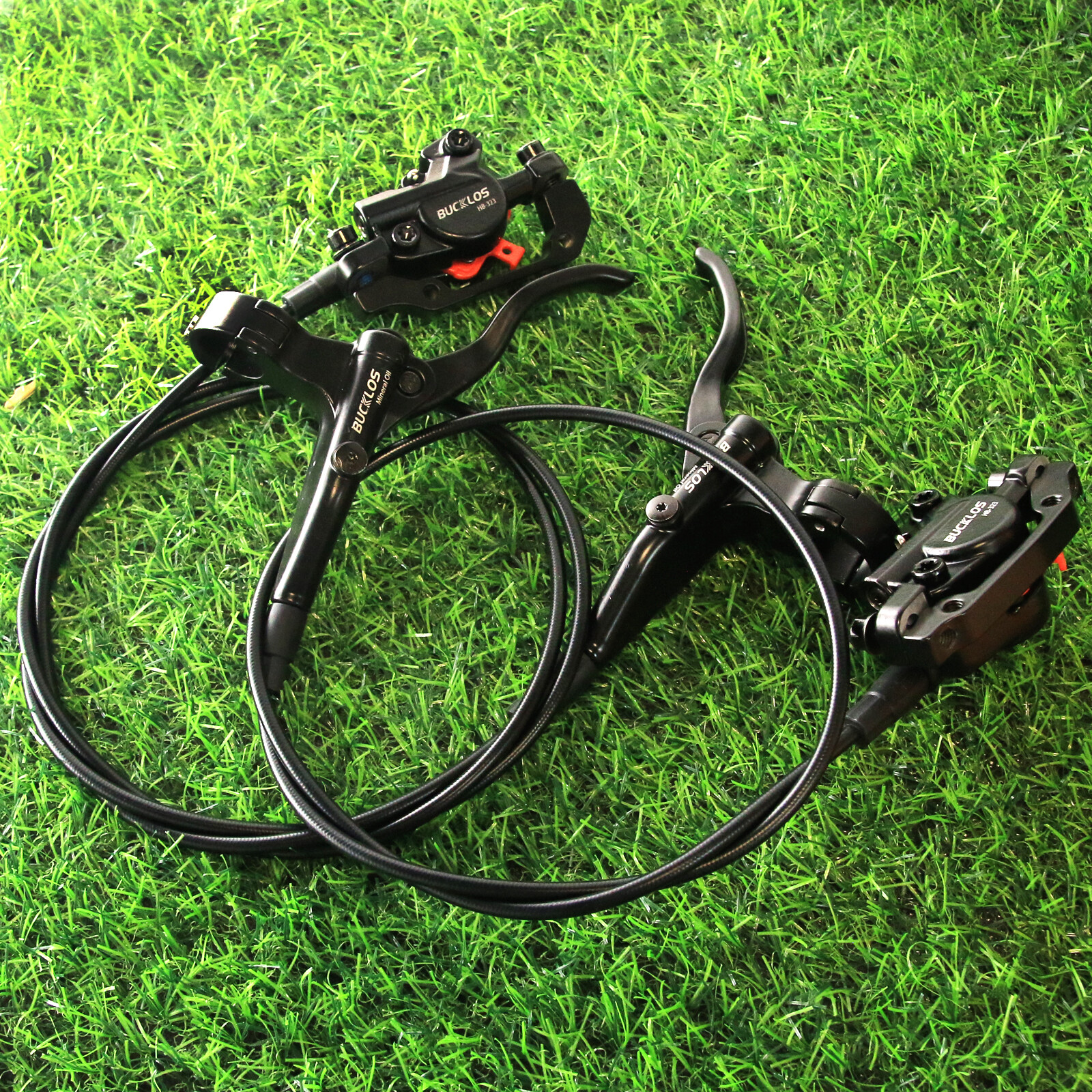 Front & Rear Hydraulic Disc Brake Dual Piston MTB Bike 160mm with IS/PM Adapter