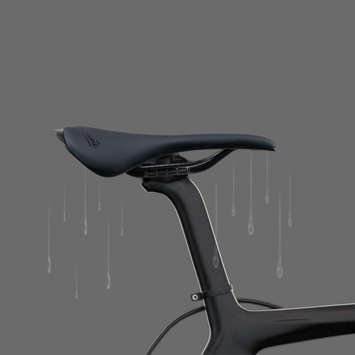 Generic Comfortable Microfiber Leather Carbon Fiber Bicycle Seat Mountain Road