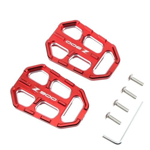 CNC Wide Foot Pegs,Motorcycle Footpegs Rest Wider For Standard Street Red
