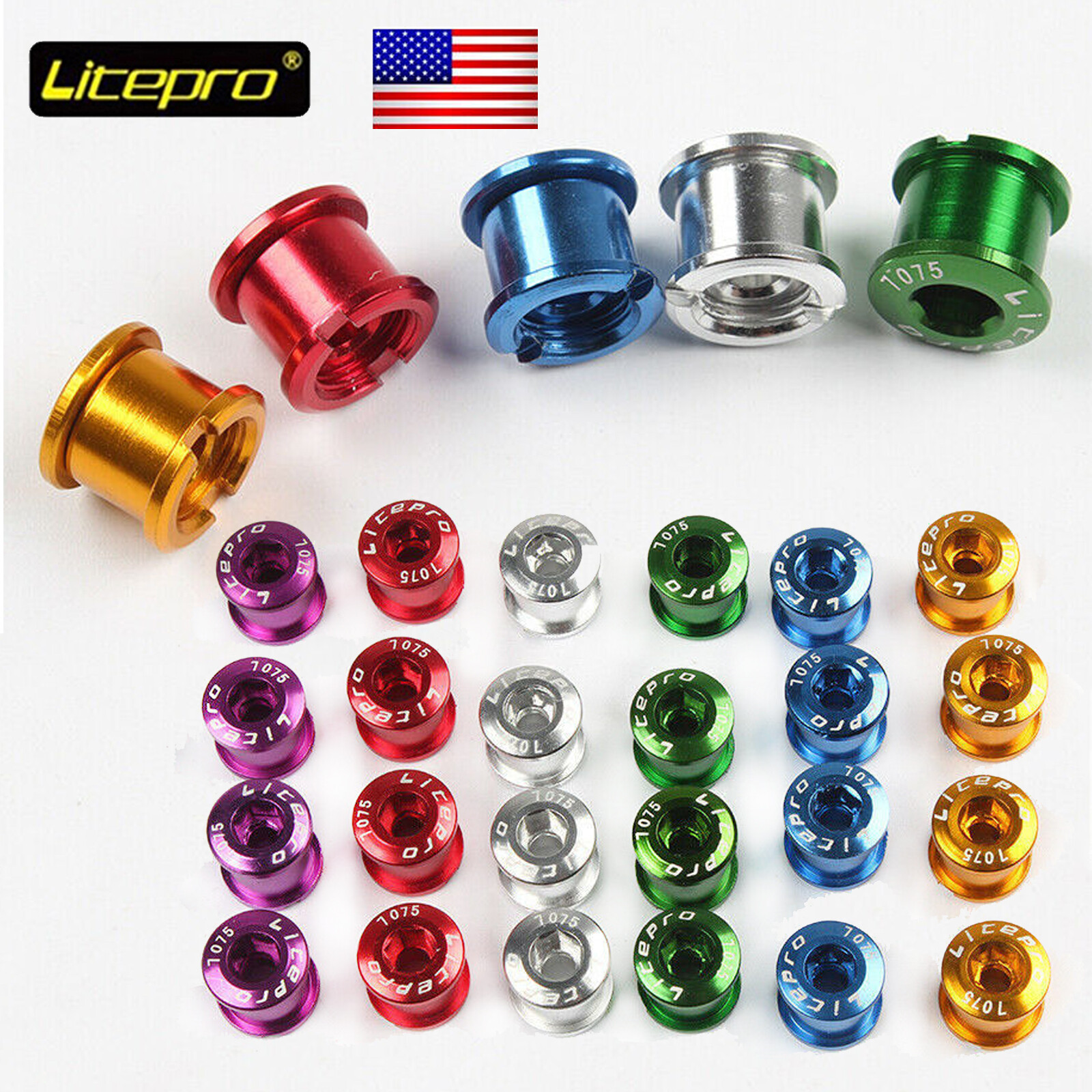 4/5PCS Single/Double/Triple Chainwheel Screws MTB Bike Sprocket Chainring Bolts