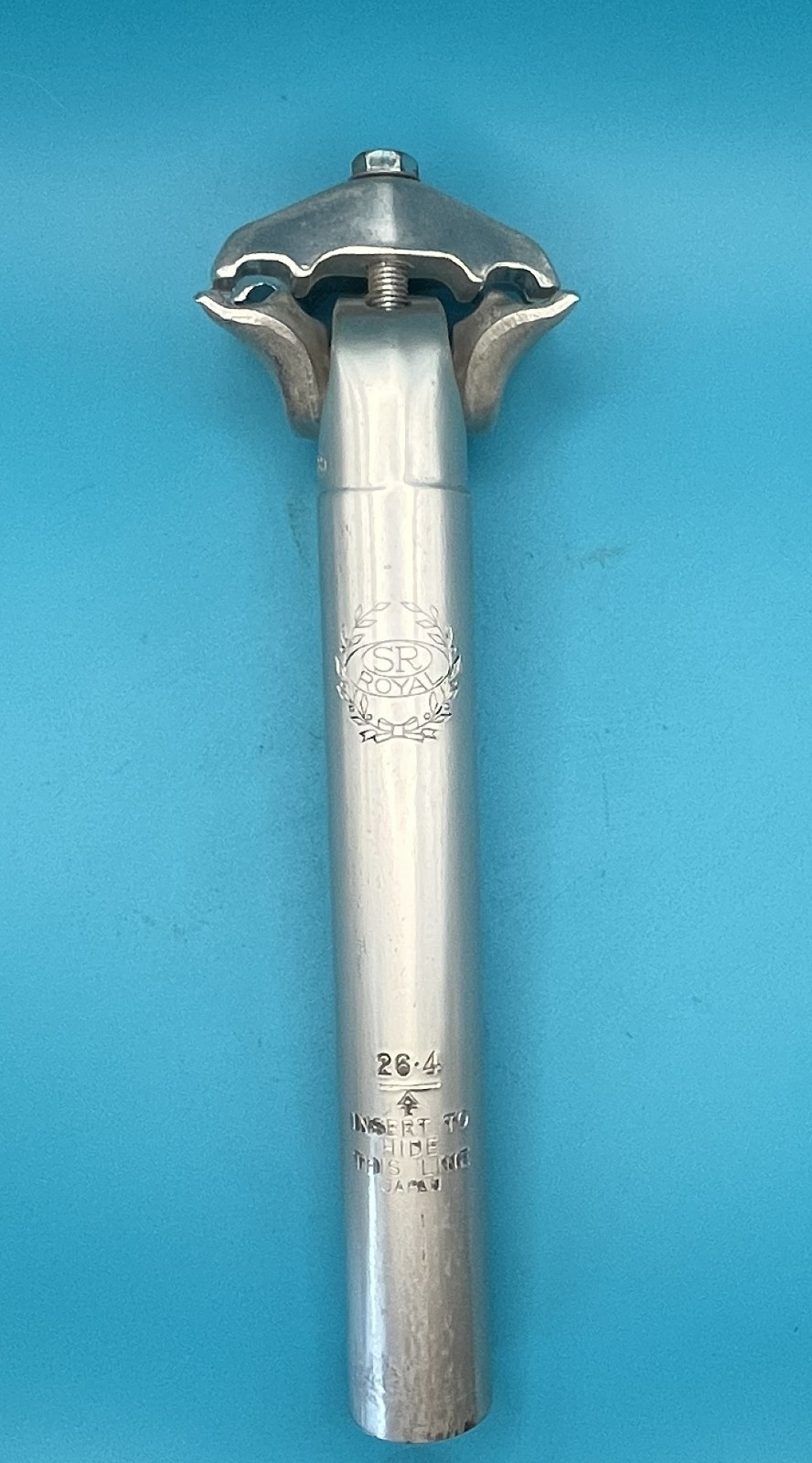 (7Q) Vintage SR Royal Seatpost 26.4 x 200 mm – Alloy – Campy copy – Japan