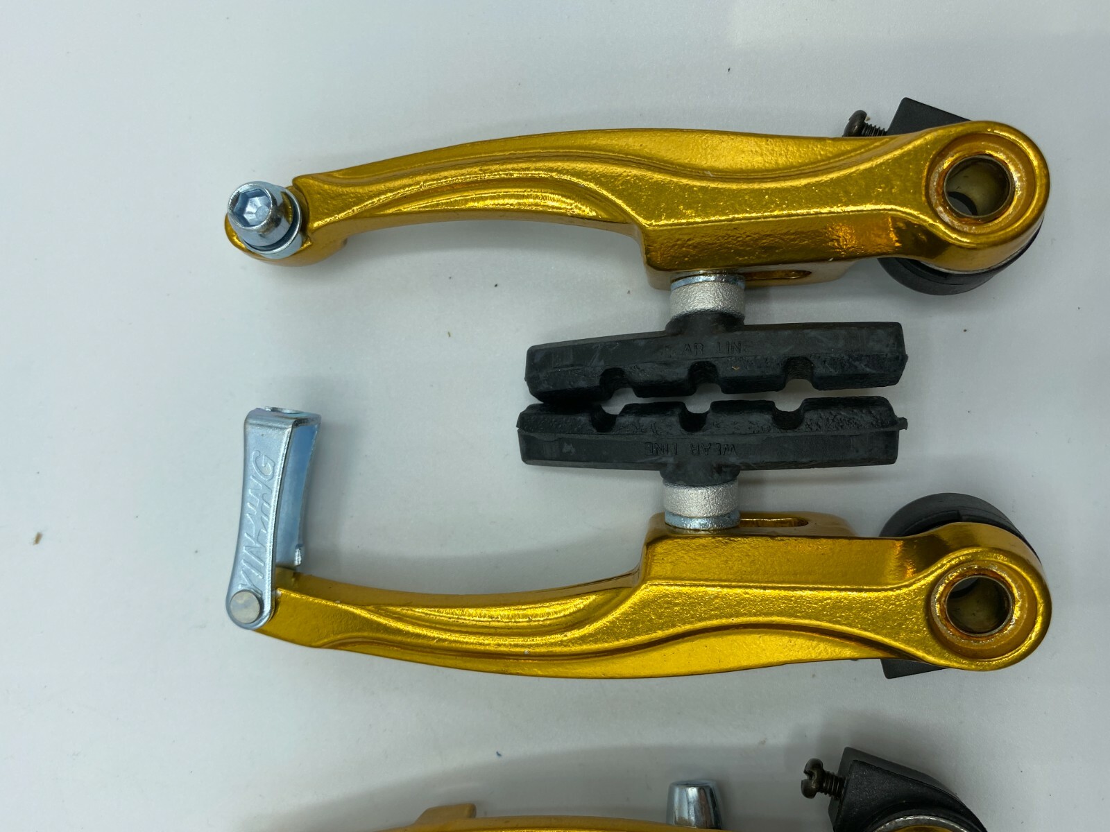 Aluminum V Brake Complete Set Mountain Bike Road Bike Front & Rear MTB BMX GOLD