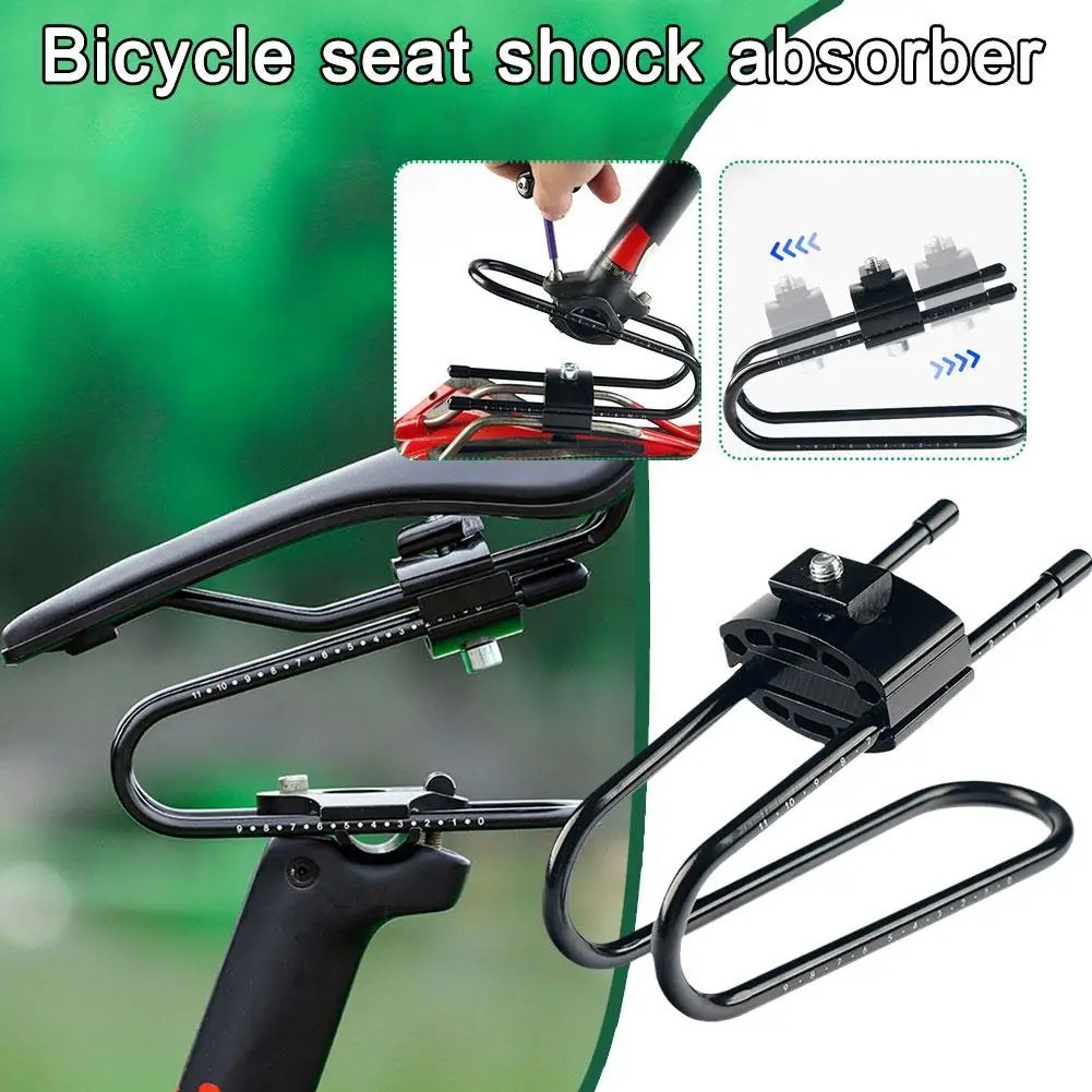 Bicycle Alloy Seat Shock Absorber Bike Saddle Spring Steel Suspension Device