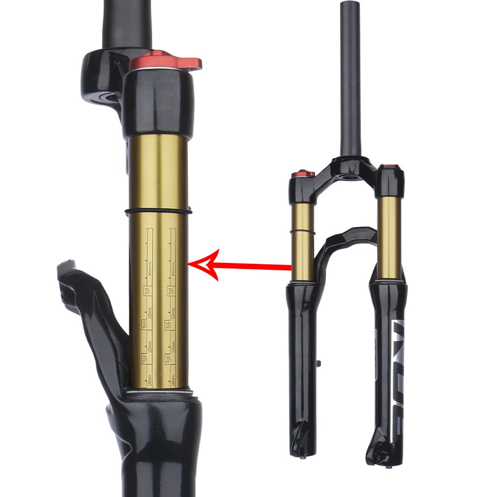 20inch MTB Bicycle Thru-Axle Quick Release Suspension Air Front Frok 90mm Travel