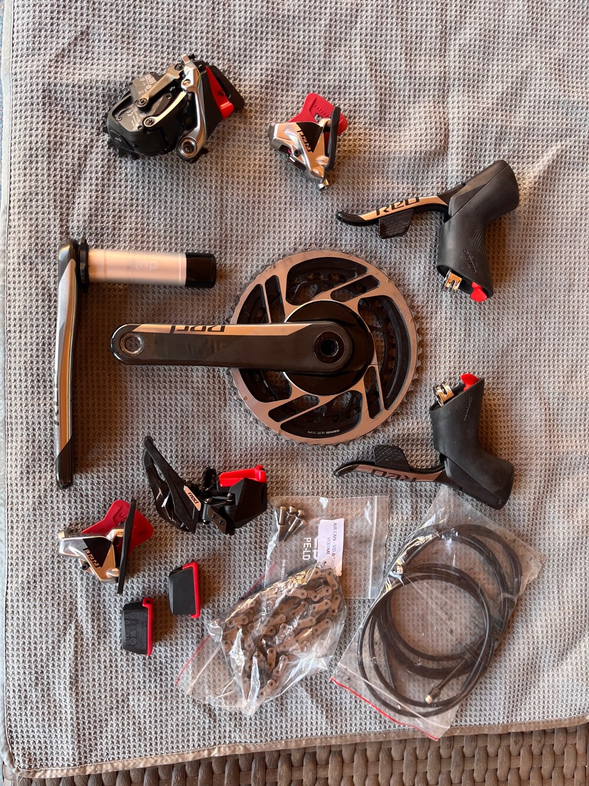 sram red axs groupset 2×12 Road Bike 175 Crank. Lightly used. Less than 4000 mi