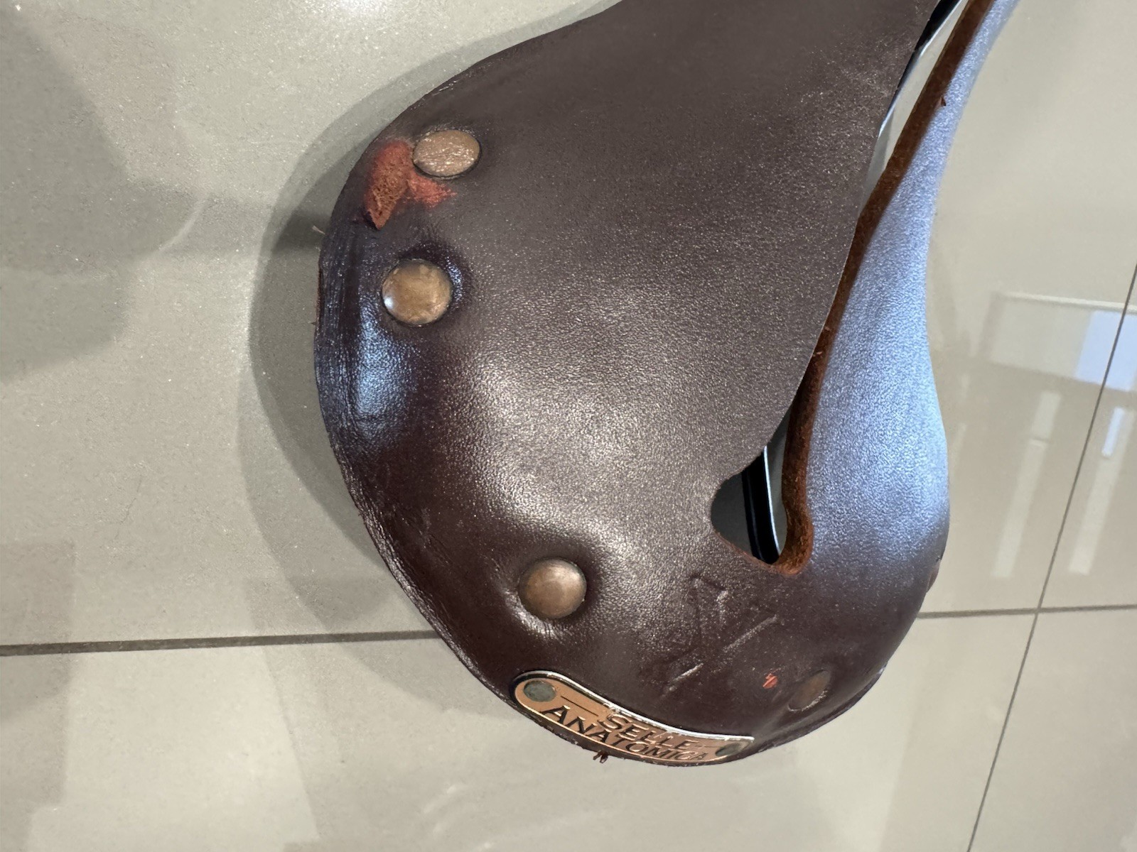 SELLE ANATOMICA X 1 Oxblood Copper Leather Saddle Brown Fixed Gear Track Bike
