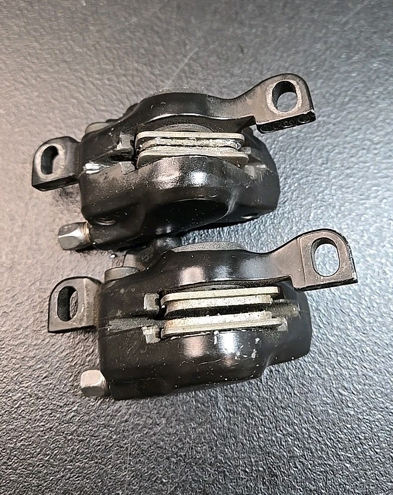 Set Shimano BR-M315 Hydraulic Disc Brake Caliper Black Bicycle Brakes Hydro Mtb