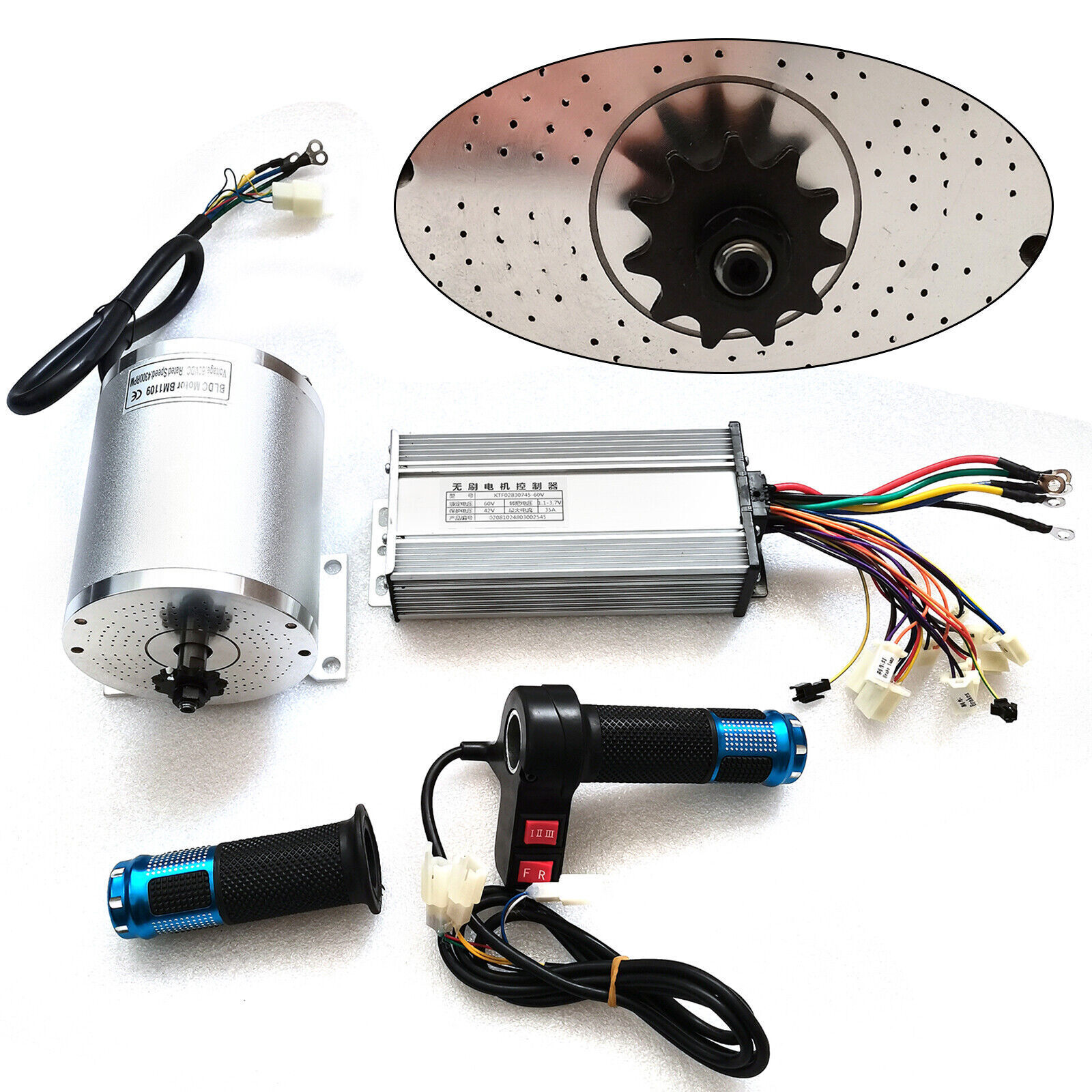 2000W/3000W 62/72V Electric Brushless DC Motor Controller Kit For E-Bike Scooter